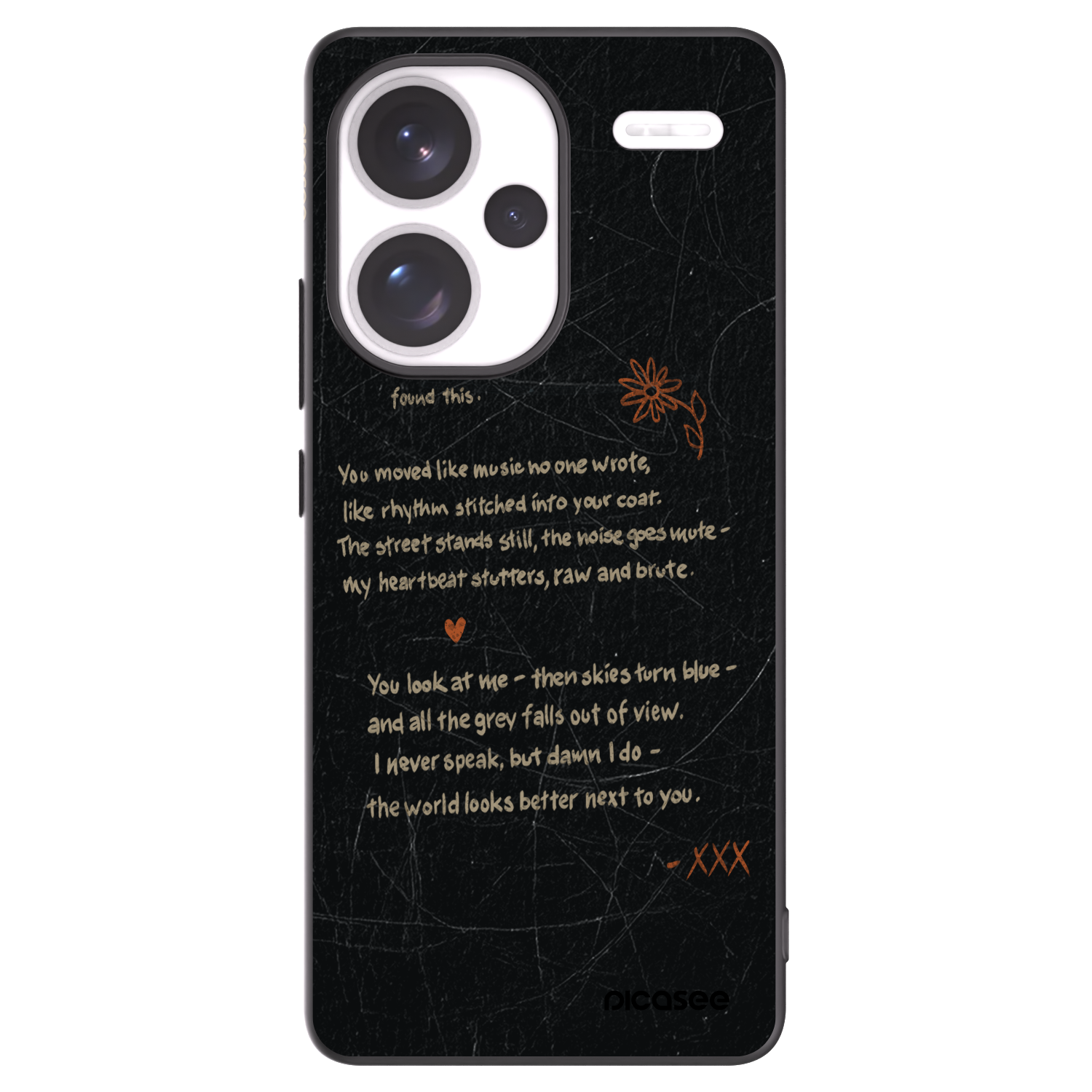 Picasee silikonový černý obal pro Xiaomi Redmi Note 13 Pro+ 5G - POET