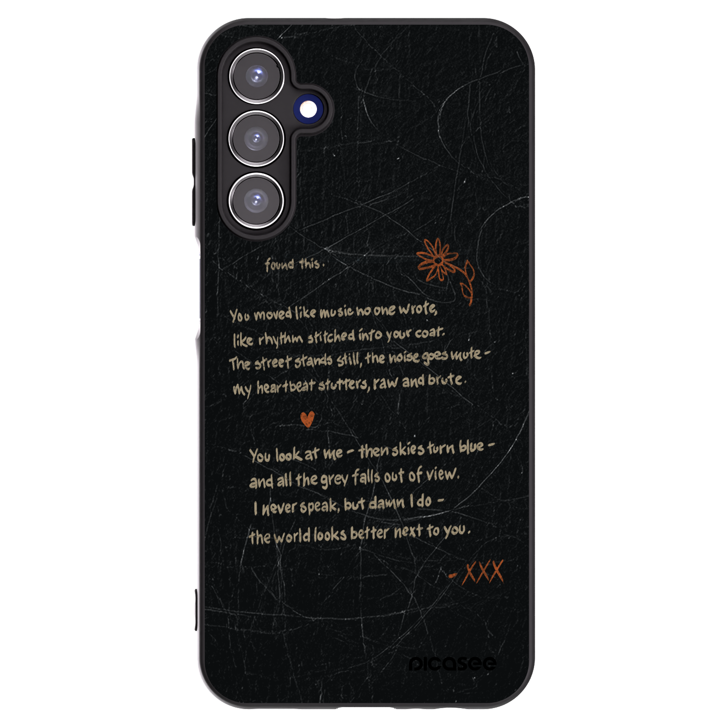 Picasee silikonový černý obal pro Samsung Galaxy A15 A155F 4G - POET