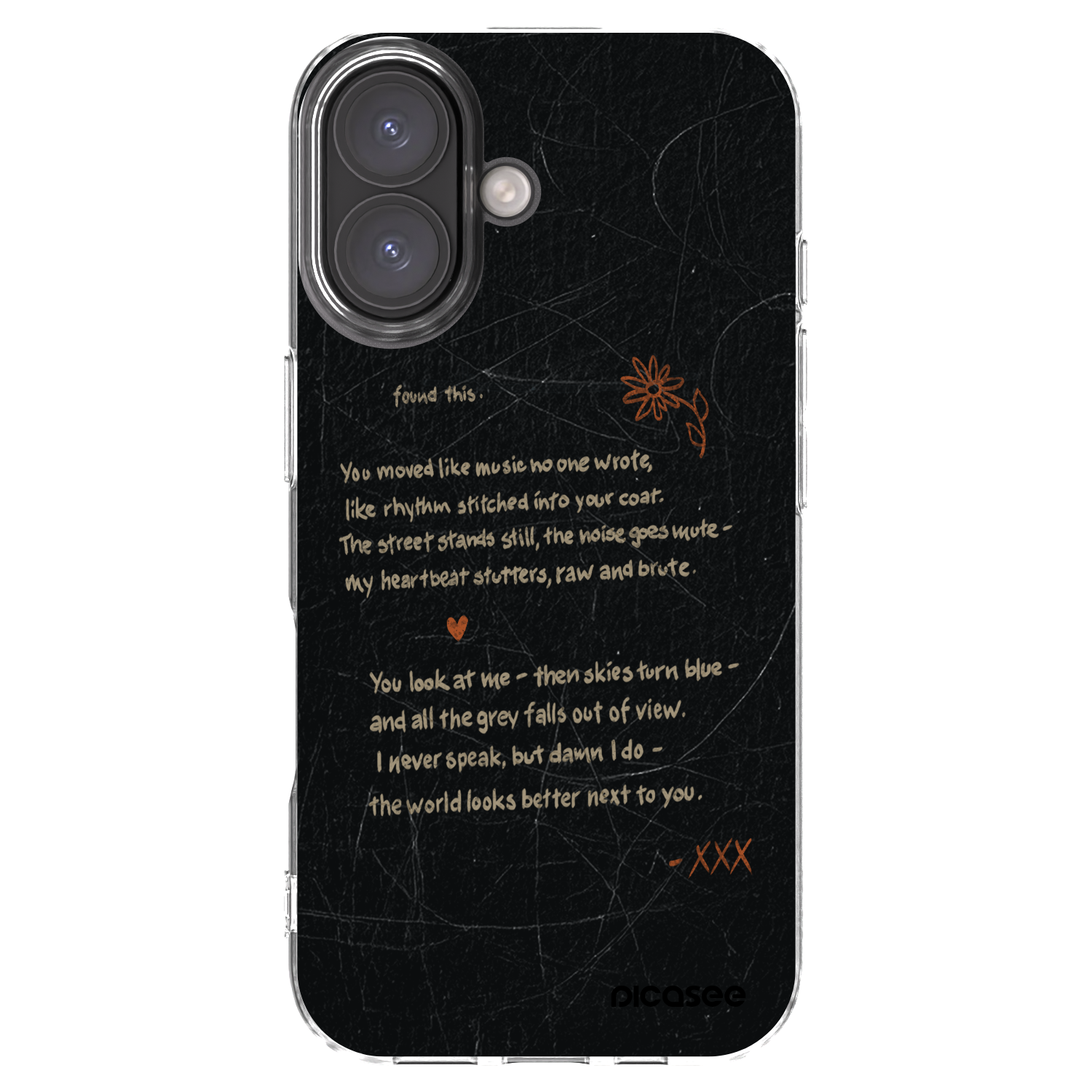 Picasee silikonový průhledný obal pro Apple iPhone 16 - POET