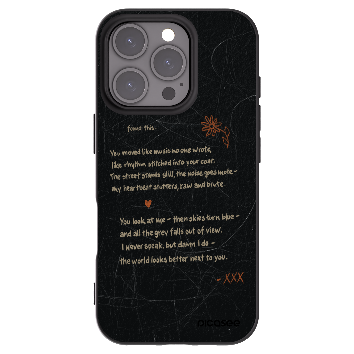 Picasee silikonový černý obal pro Apple iPhone 16 Pro - POET