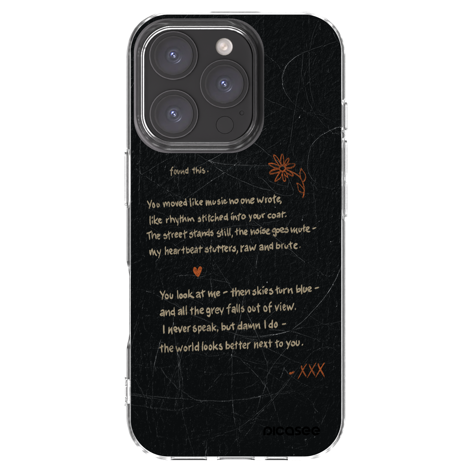 Picasee silikonový průhledný obal pro Apple iPhone 16 Pro - POET