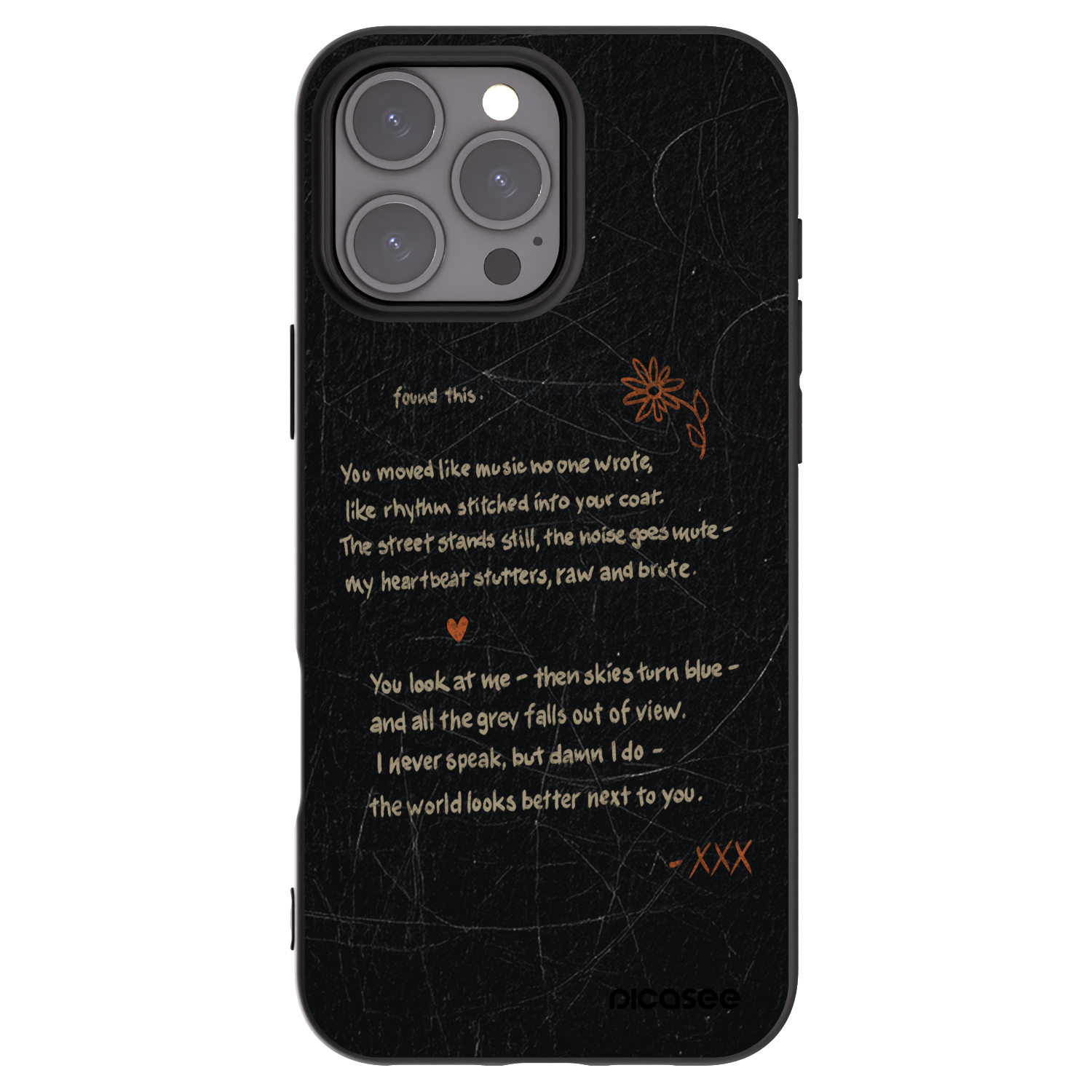 Picasee silikonový černý obal pro Apple iPhone 16 Pro Max - POET