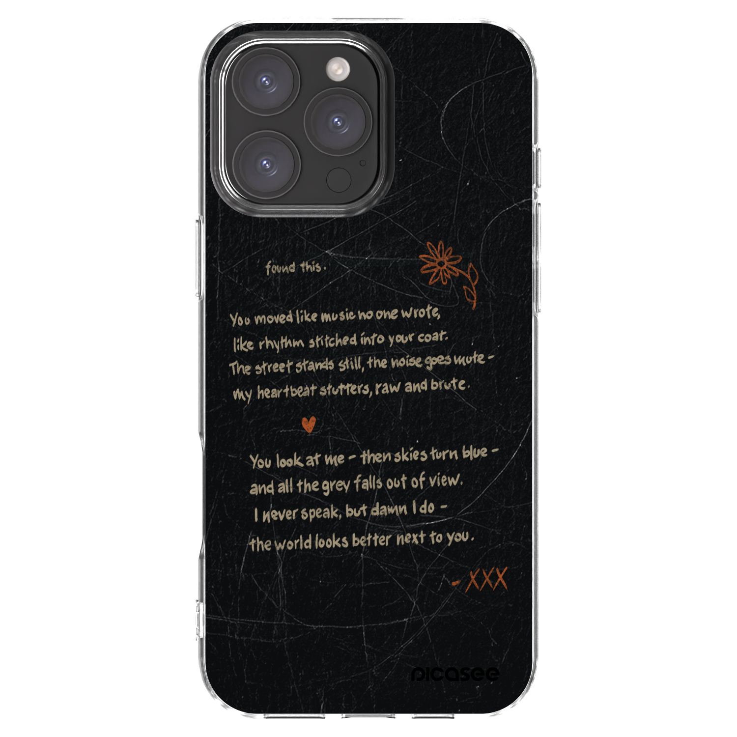Picasee silikonový průhledný obal pro Apple iPhone 16 Pro Max - POET