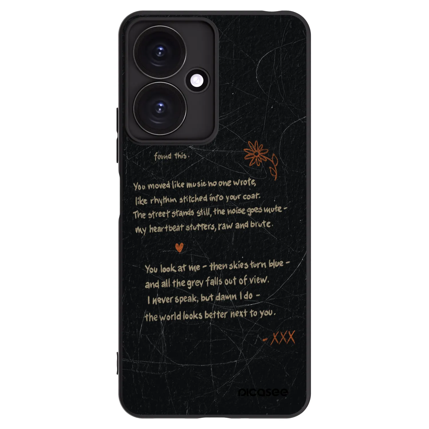 Picasee silikonový černý obal pro Xiaomi Redmi 13C 5G - POET