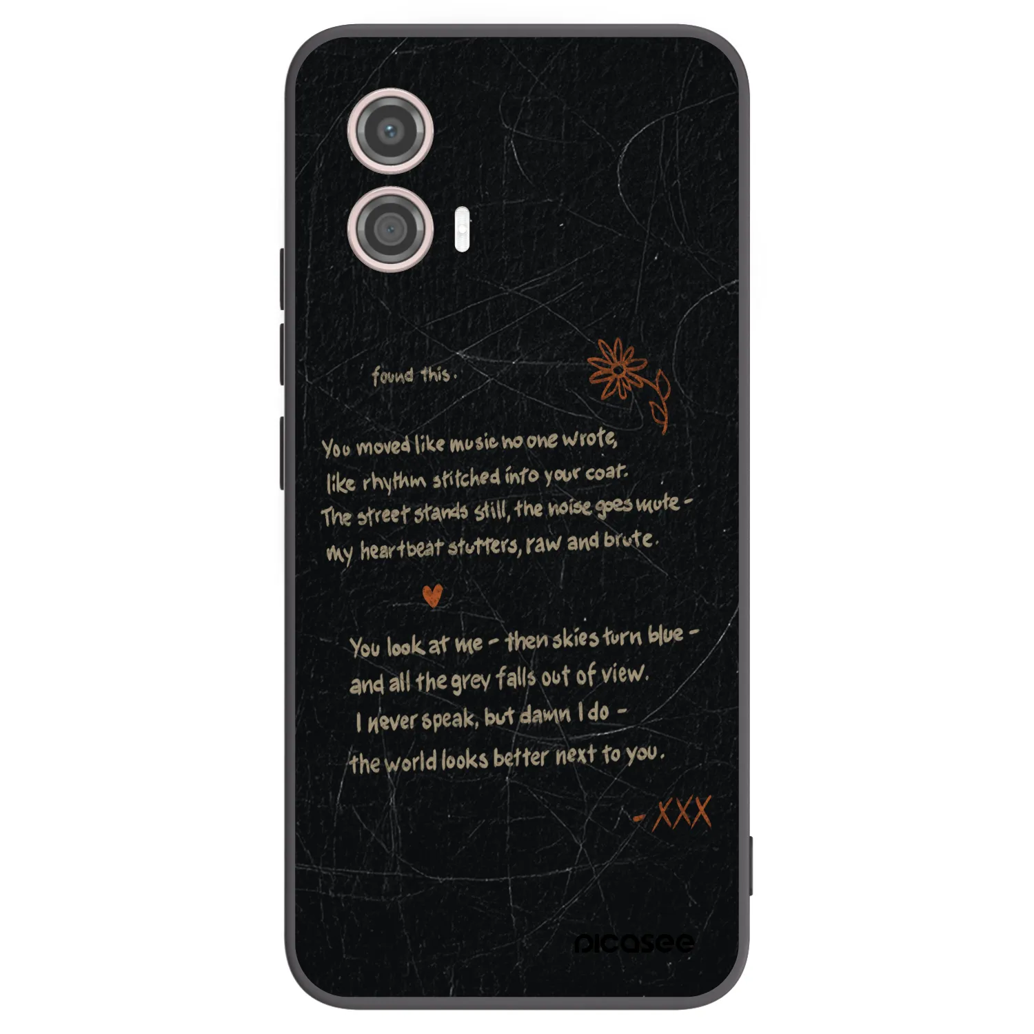 Picasee silikonový černý obal pro Motorola Moto G53 5G - POET