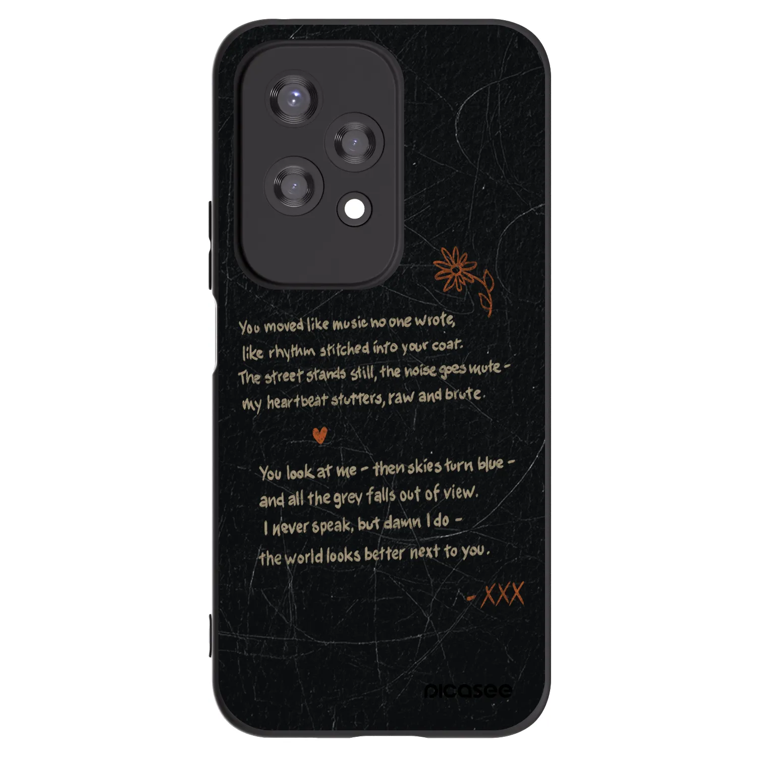 Picasee silikonový černý obal pro Honor 200 Lite - POET