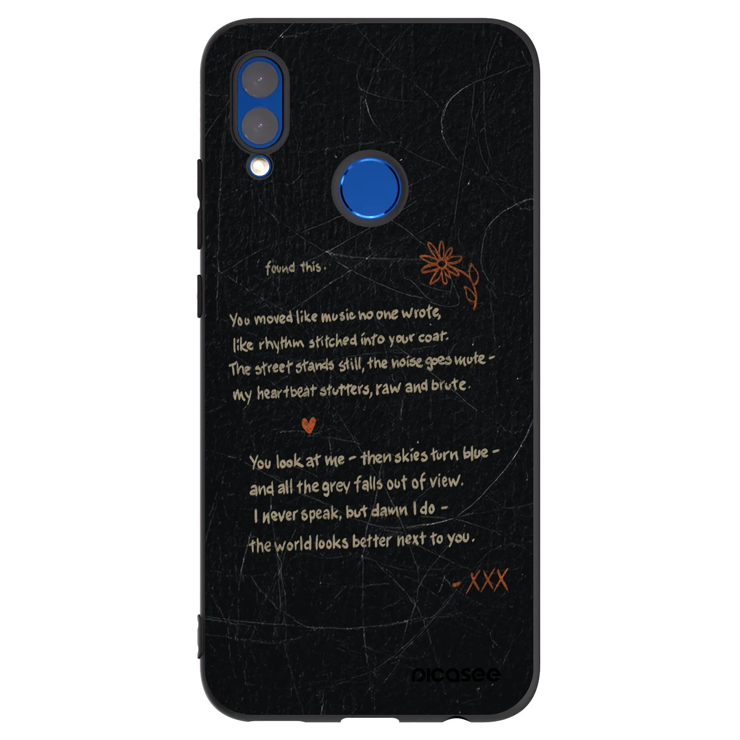 Picasee silikonový černý obal pro Honor 10 Lite - POET