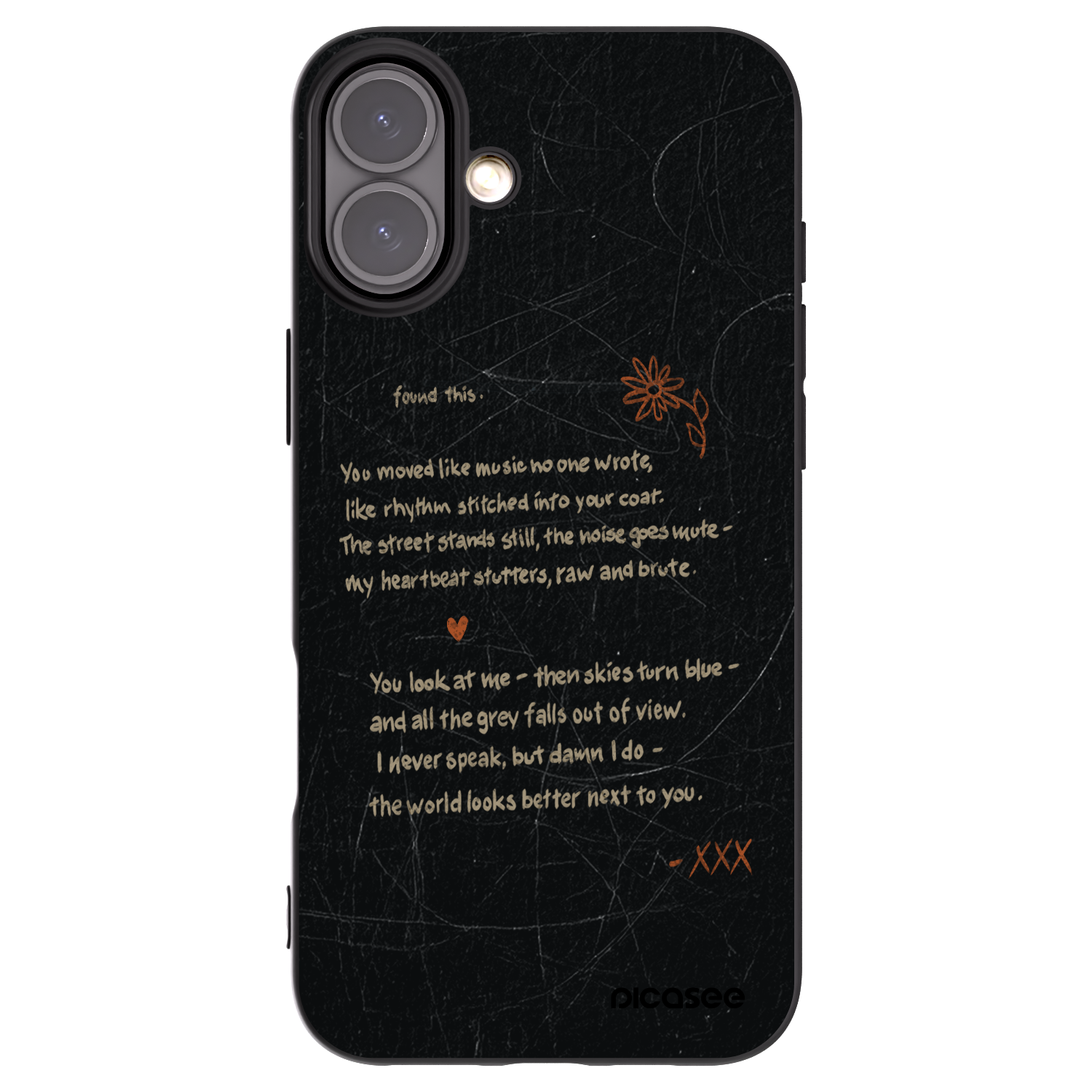 Picasee silikonový černý obal pro Apple iPhone 16 Plus - POET
