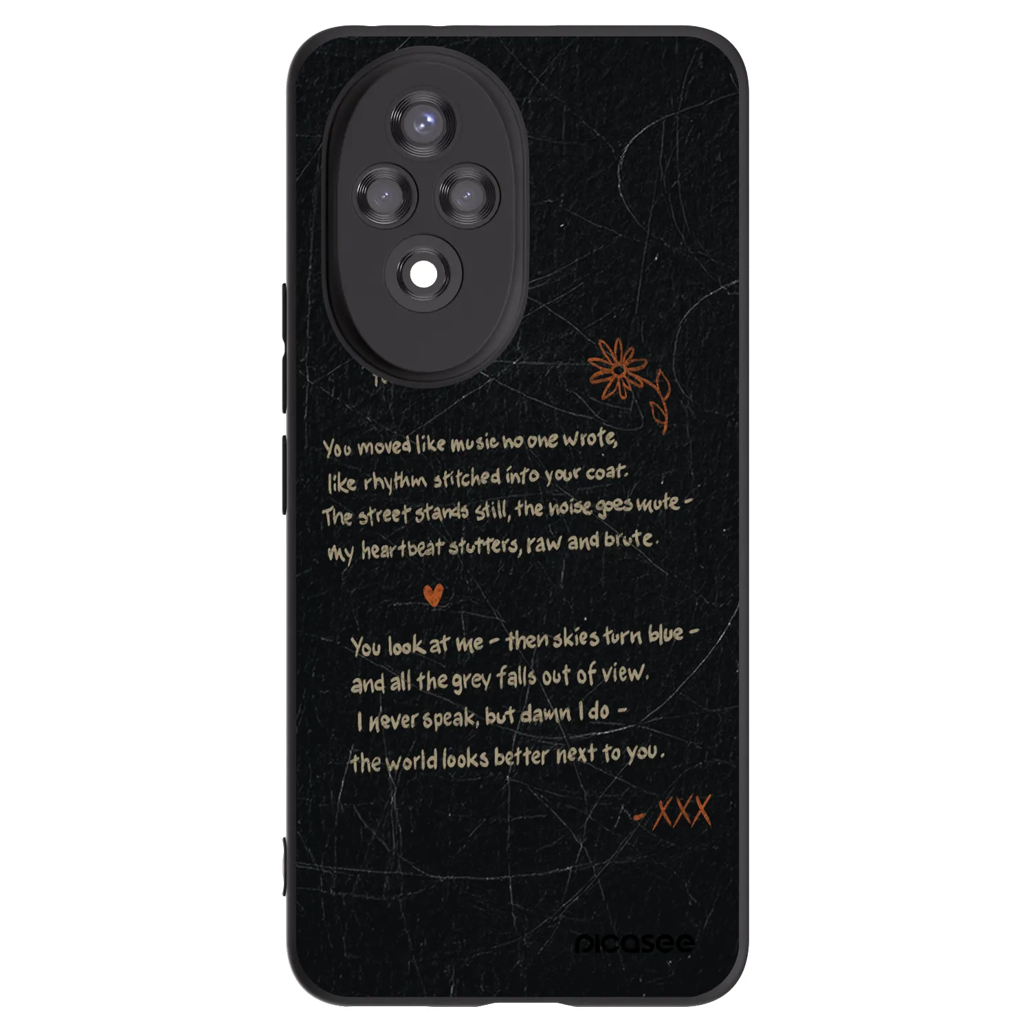 Picasee silikonový černý obal pro Honor 200 5G - POET