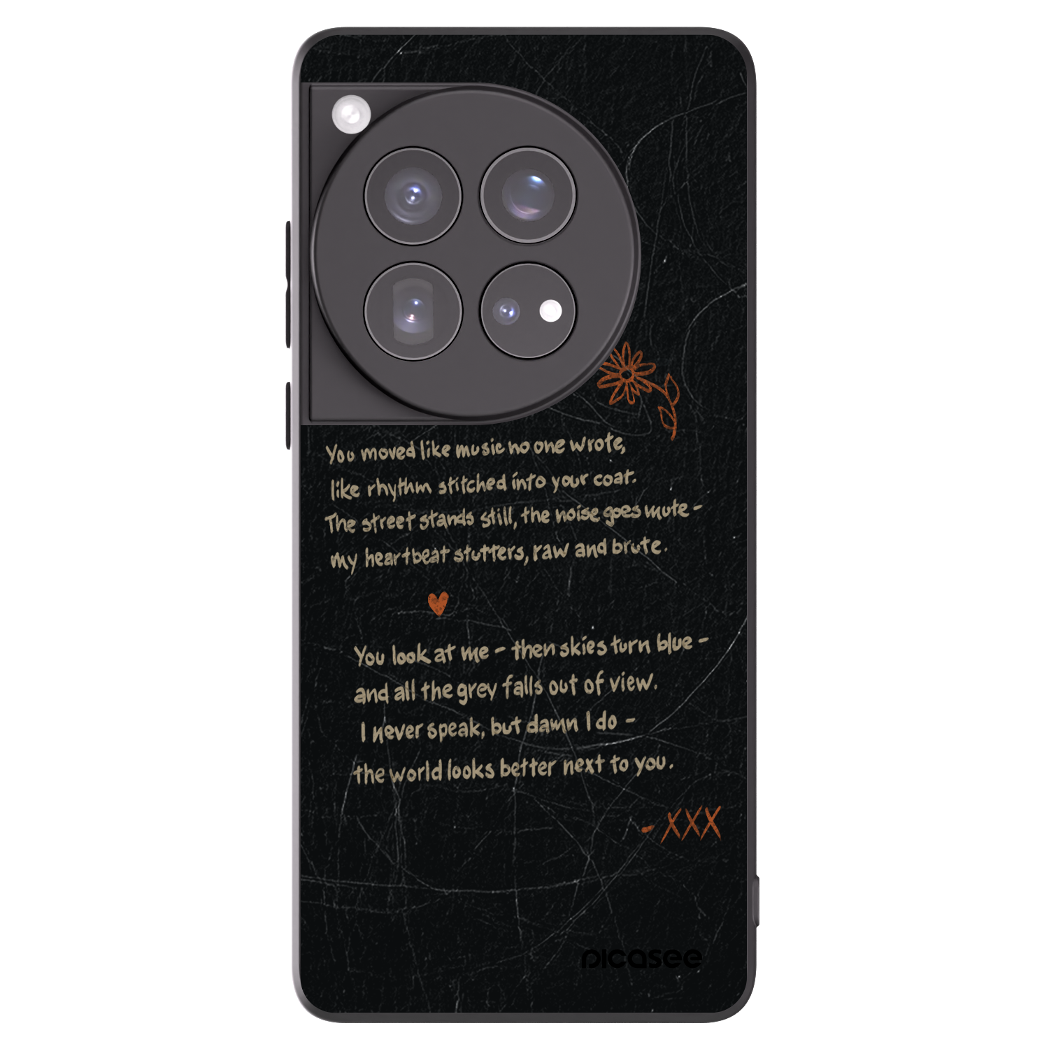 Picasee silikonový černý obal pro OnePlus 12 5G - POET