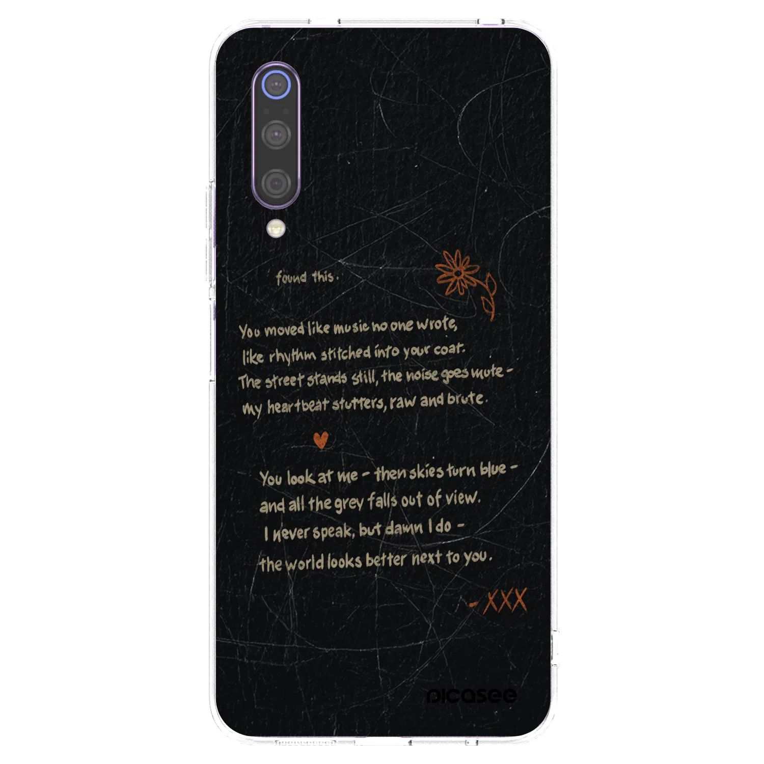 Picasee silikonový průhledný obal pro Xiaomi Mi 9 - POET