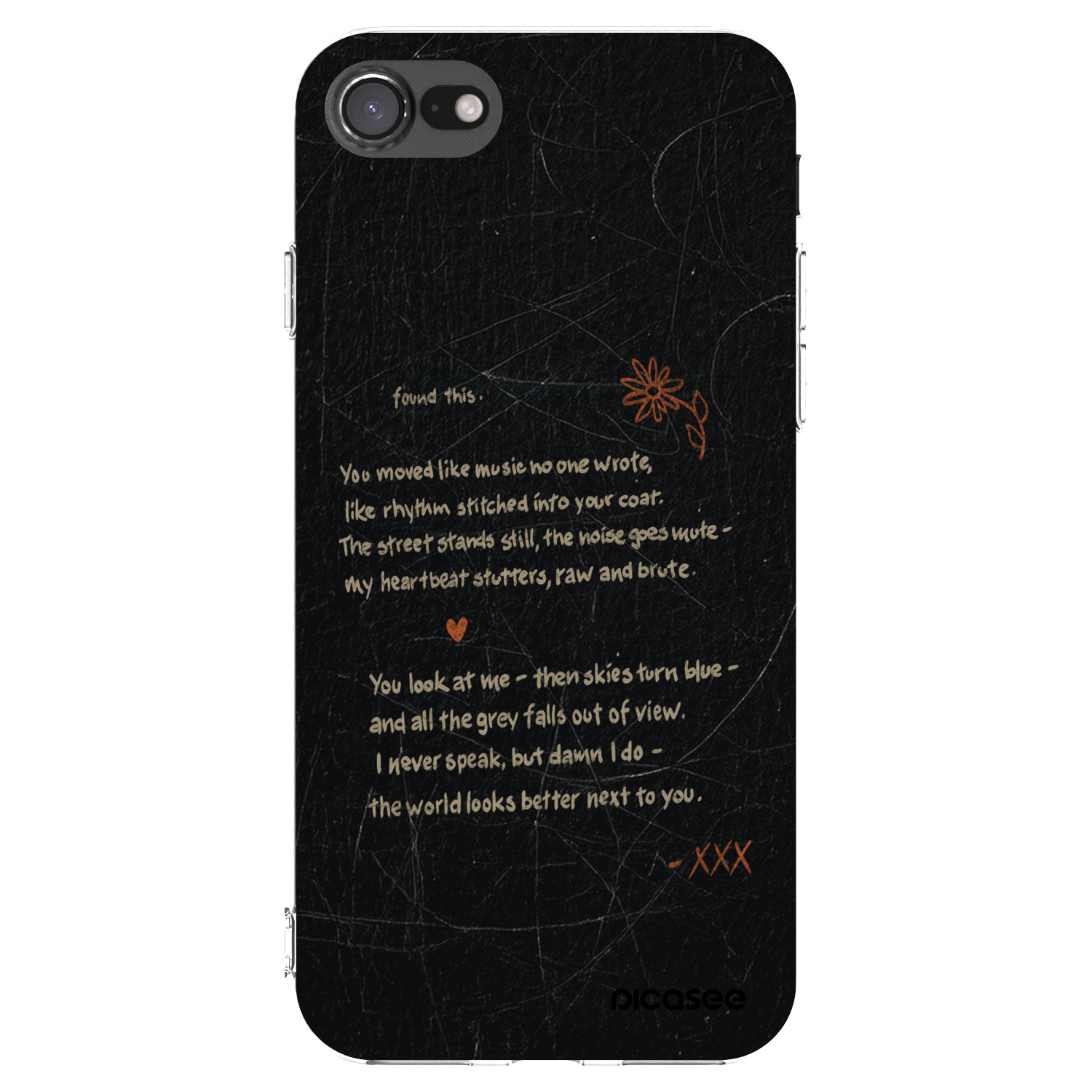 Picasee silikonový průhledný obal pro Apple iPhone 7 - POET