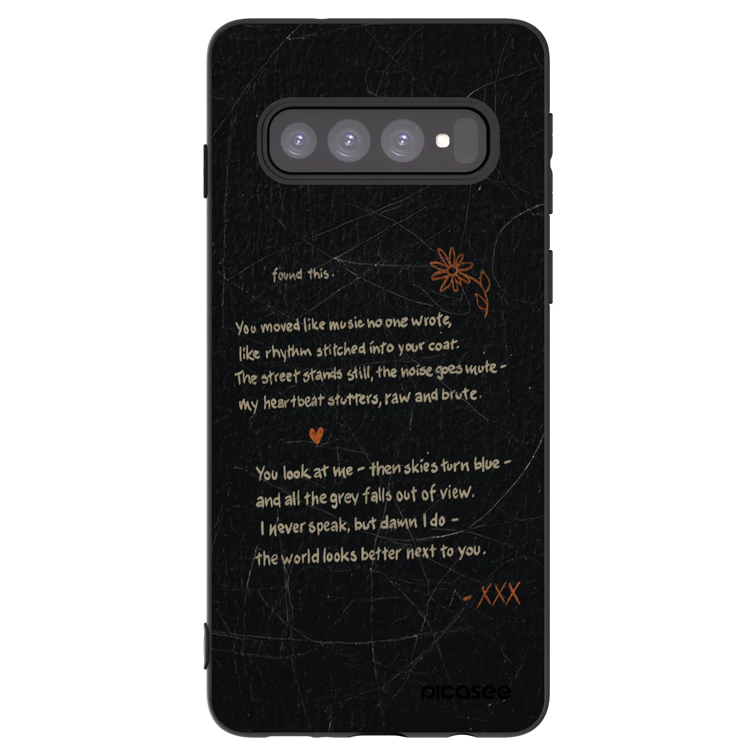 Picasee silikonový černý obal pro Samsung Galaxy S10 G973 - POET