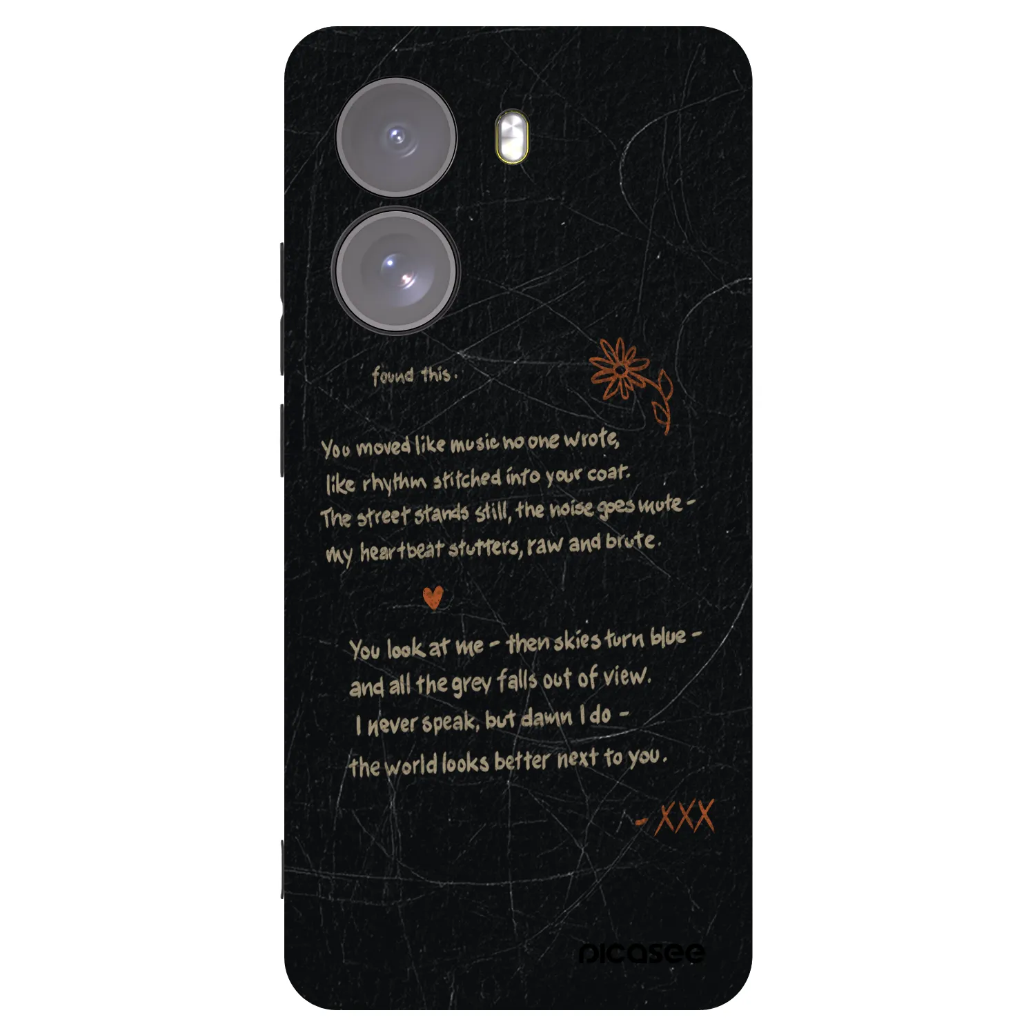 Picasee silikonový černý obal pro Xiaomi Poco X7 - POET