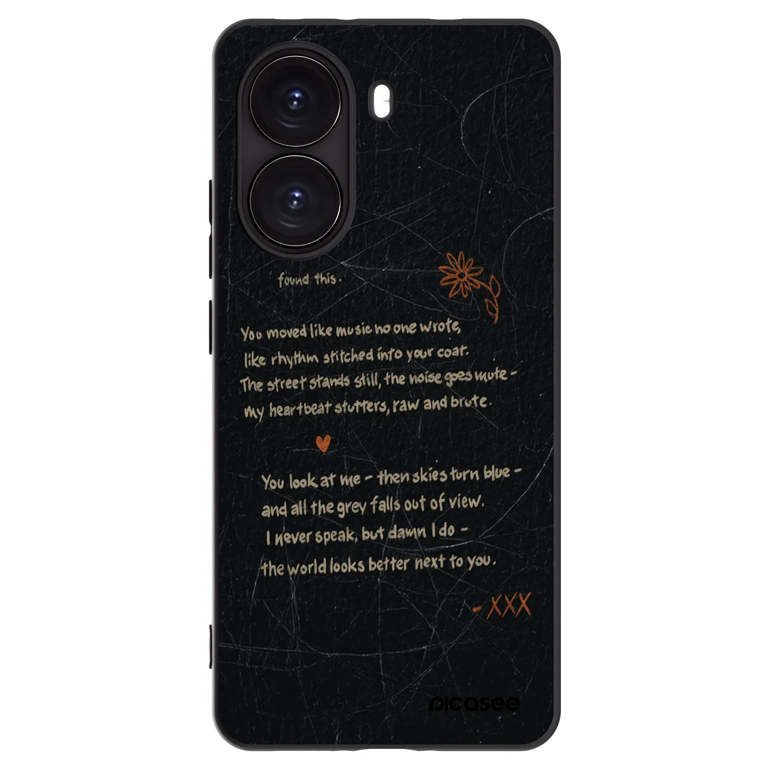Picasee silikonový černý obal pro Xiaomi Poco X7 Pro 5G - POET