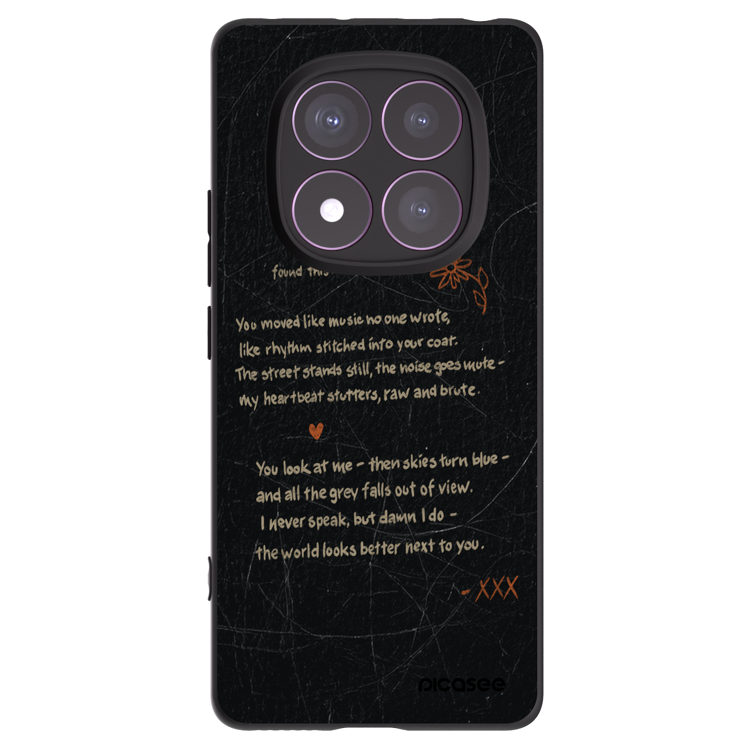 Picasee silikonový černý obal pro Xiaomi Redmi Note 14 Pro 4G - POET