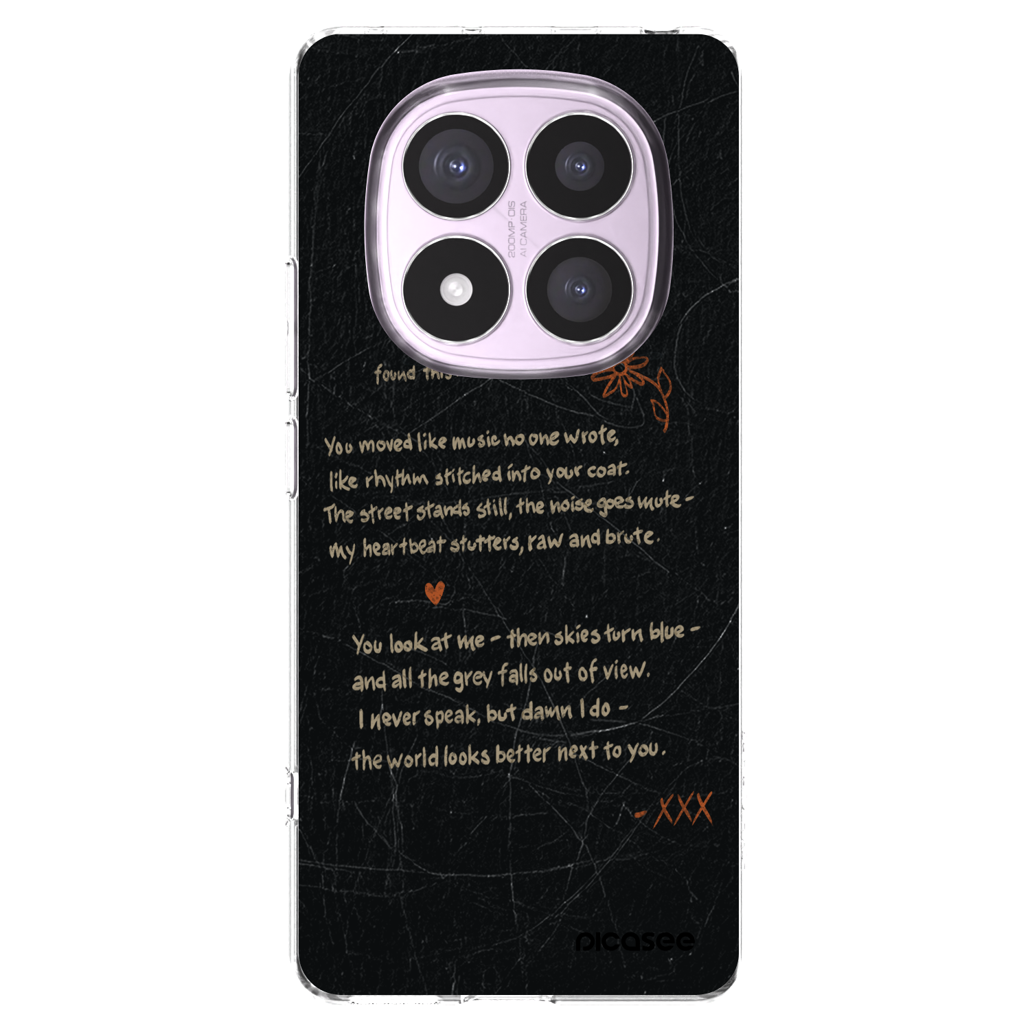 Picasee silikonový průhledný obal pro Xiaomi Redmi Note 14 Pro 4G - POET