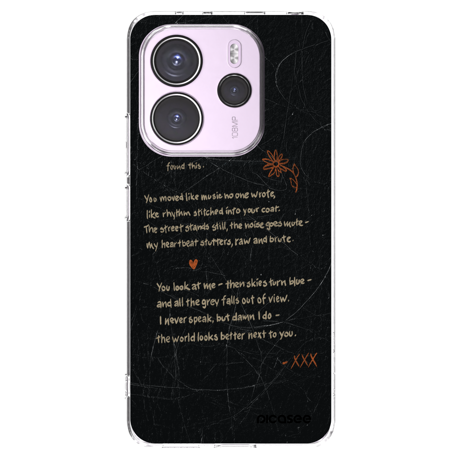 Picasee silikonový průhledný obal pro Xiaomi Redmi Note 14 4G - POET