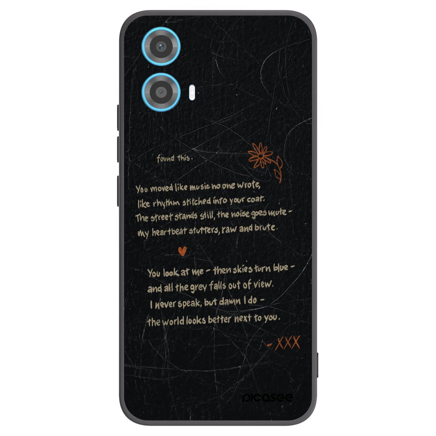 Picasee silikonový černý obal pro Motorola Moto G34 5G - POET