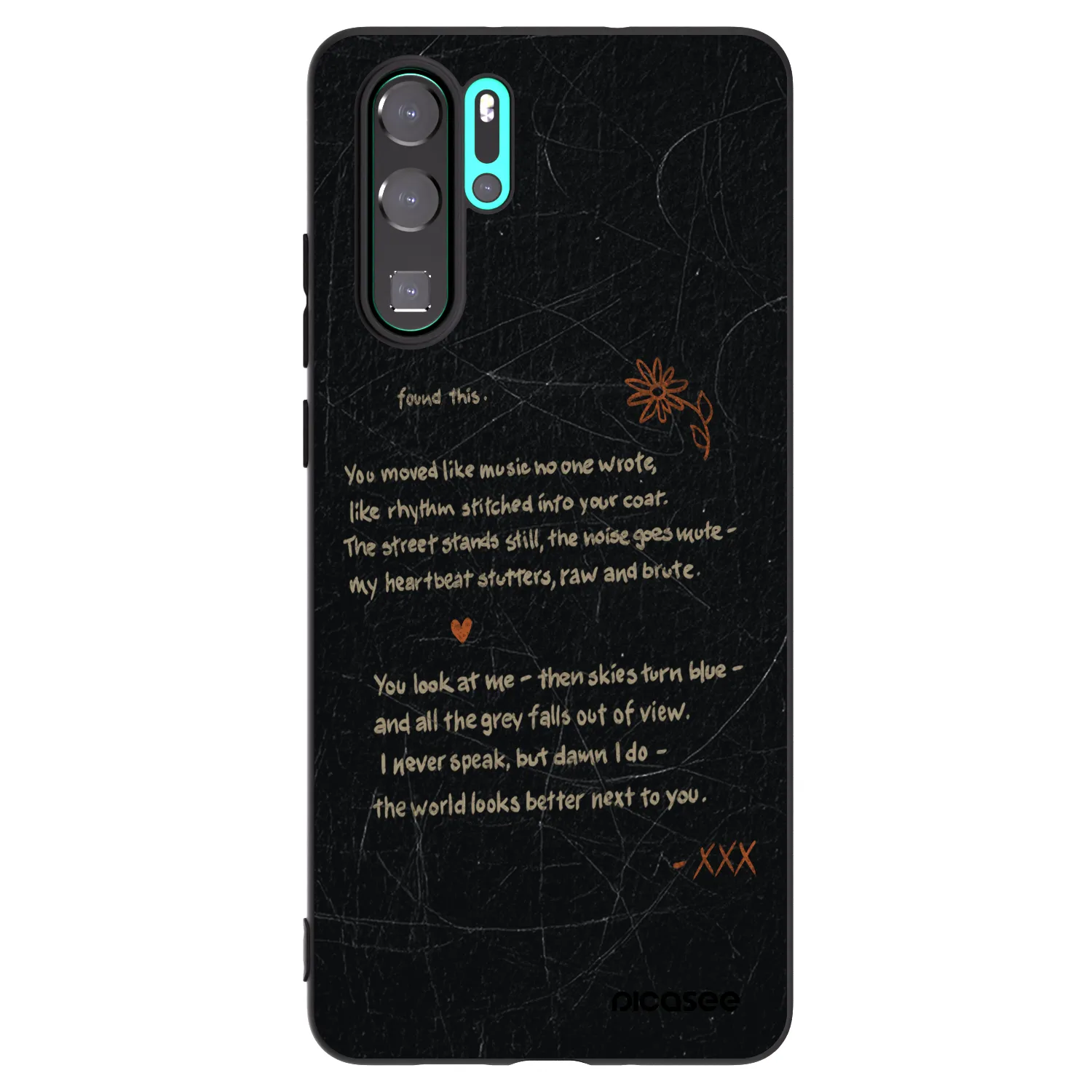 Picasee silikonový černý obal pro Huawei P30 Pro - POET