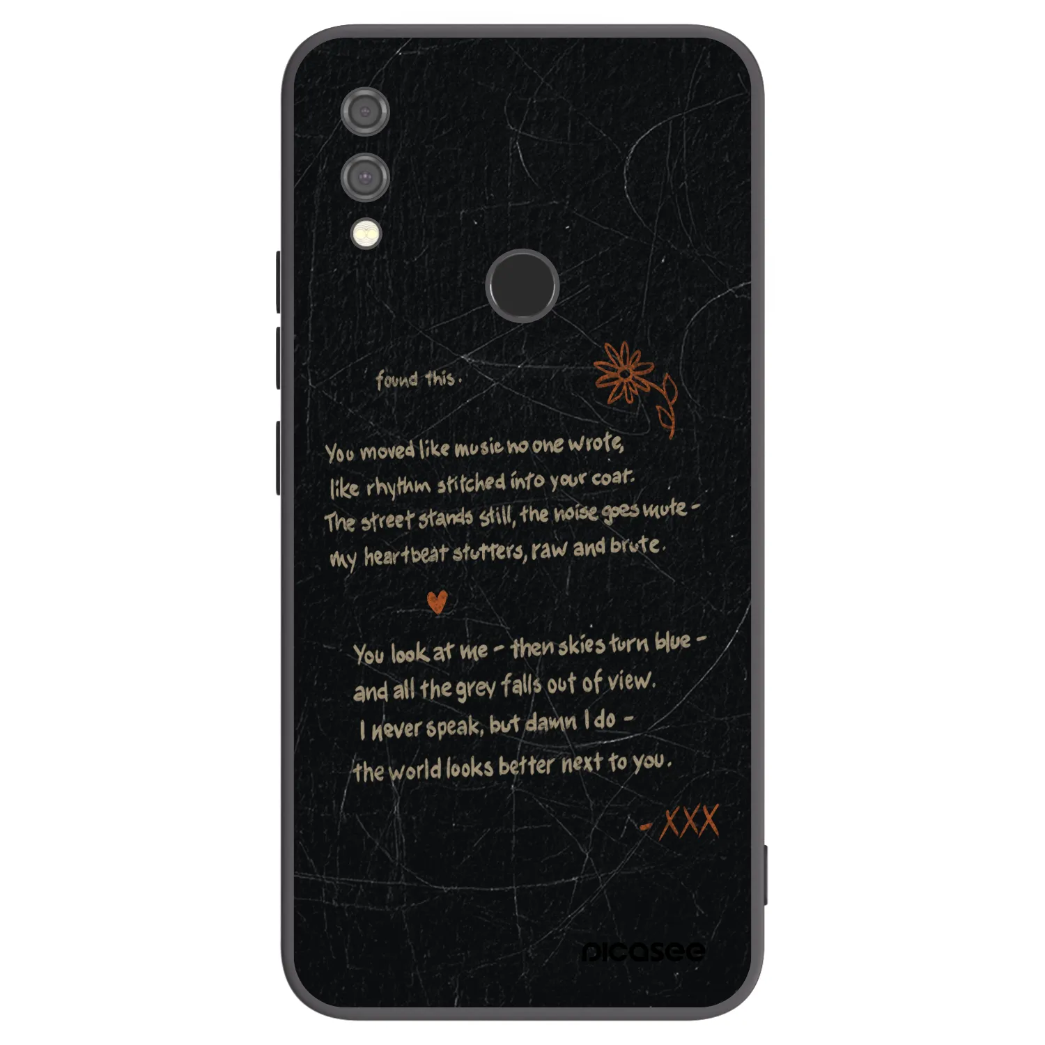Picasee silikonový černý obal pro Xiaomi Redmi Note 7 - POET