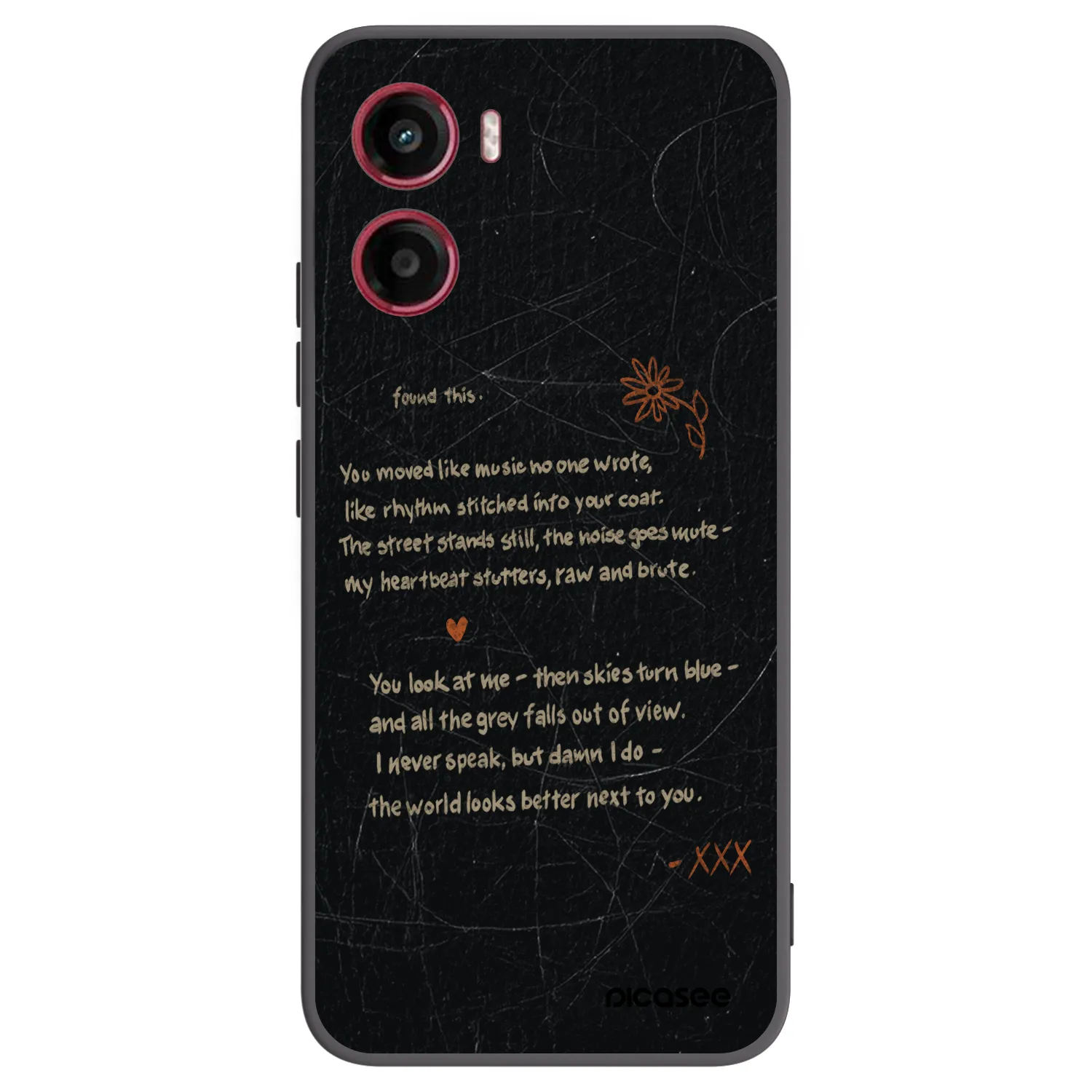 Picasee silikonový černý obal pro Motorola Moto G05 - POET