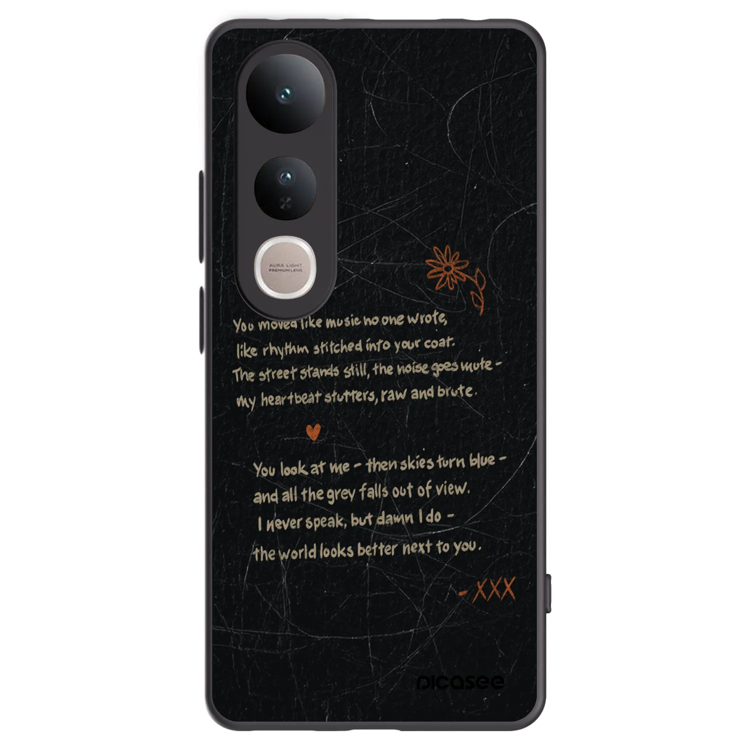 Picasee silikonový černý obal pro Vivo V50 Lite 5G - POET