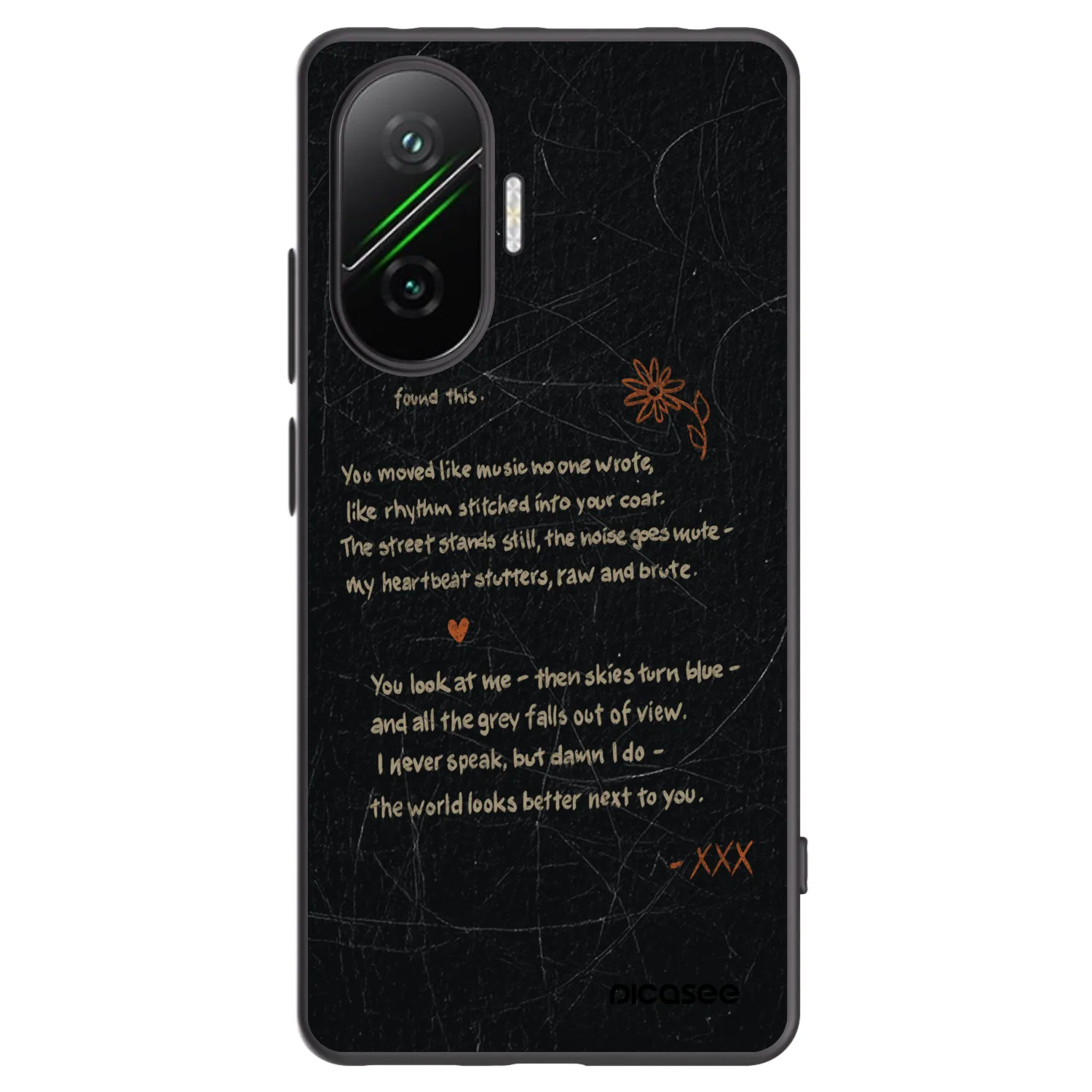 Picasee silikonový černý obal pro Xiaomi Poco F7 5G - POET