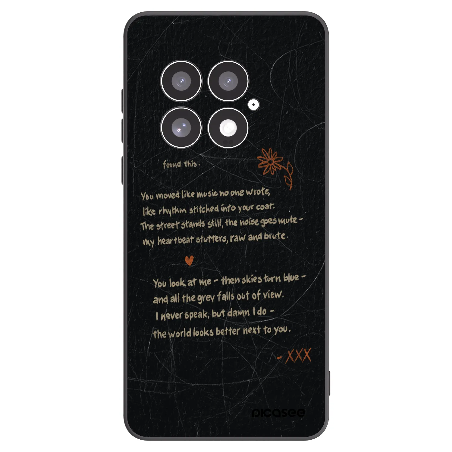 Picasee silikonový černý obal pro OnePlus 13 5G - POET