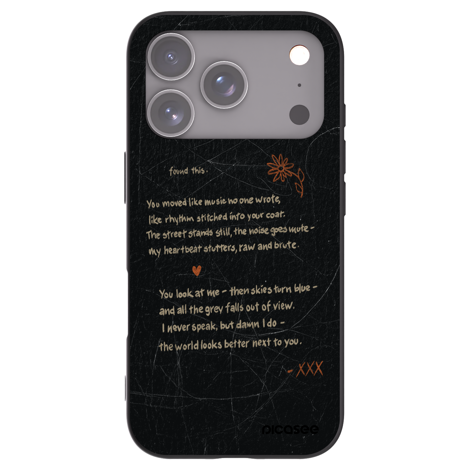 Picasee silikonový černý obal pro Apple iPhone 17 Pro - POET