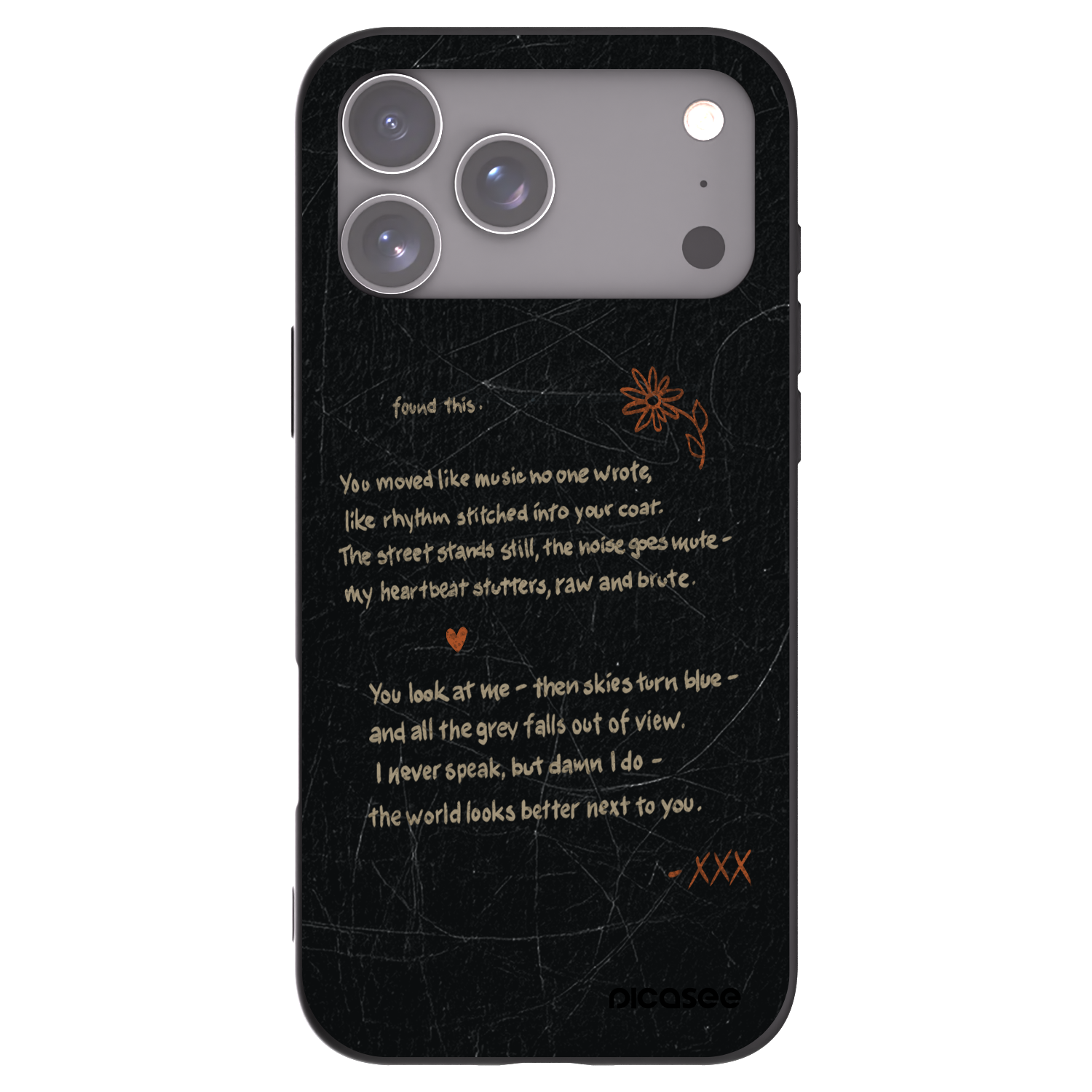 Picasee silikonový černý obal pro Apple iPhone 17 Pro Max - POET
