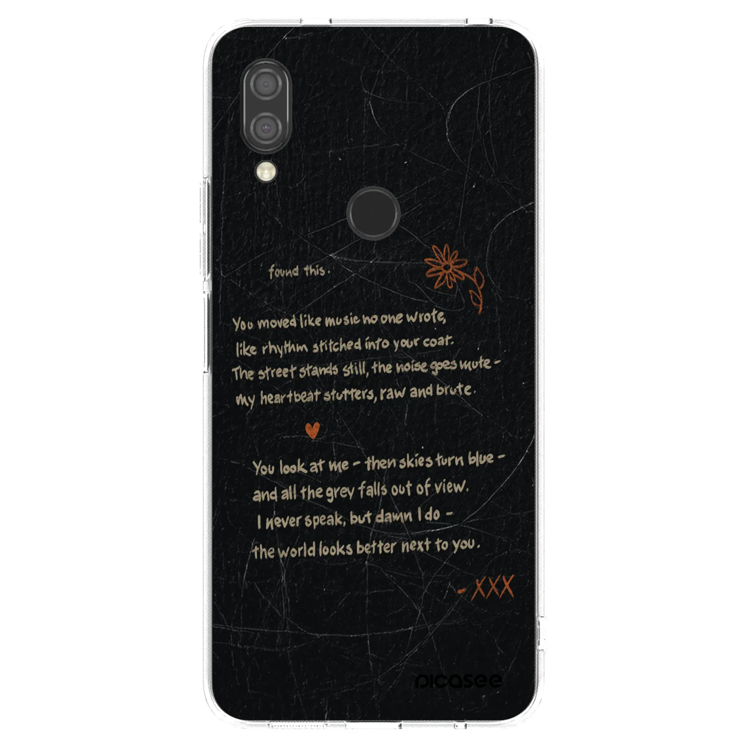 Picasee silikonový průhledný obal pro Xiaomi Redmi 7 - POET