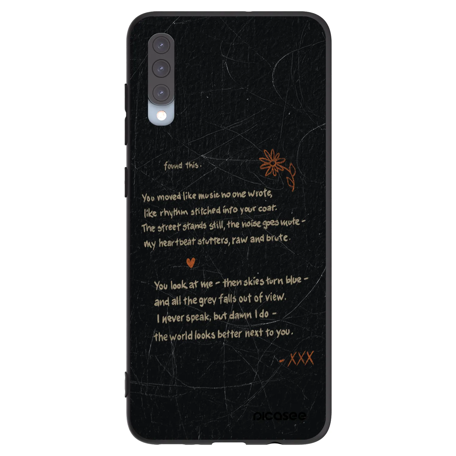 Picasee silikonový černý obal pro Samsung Galaxy A70 A705F - POET