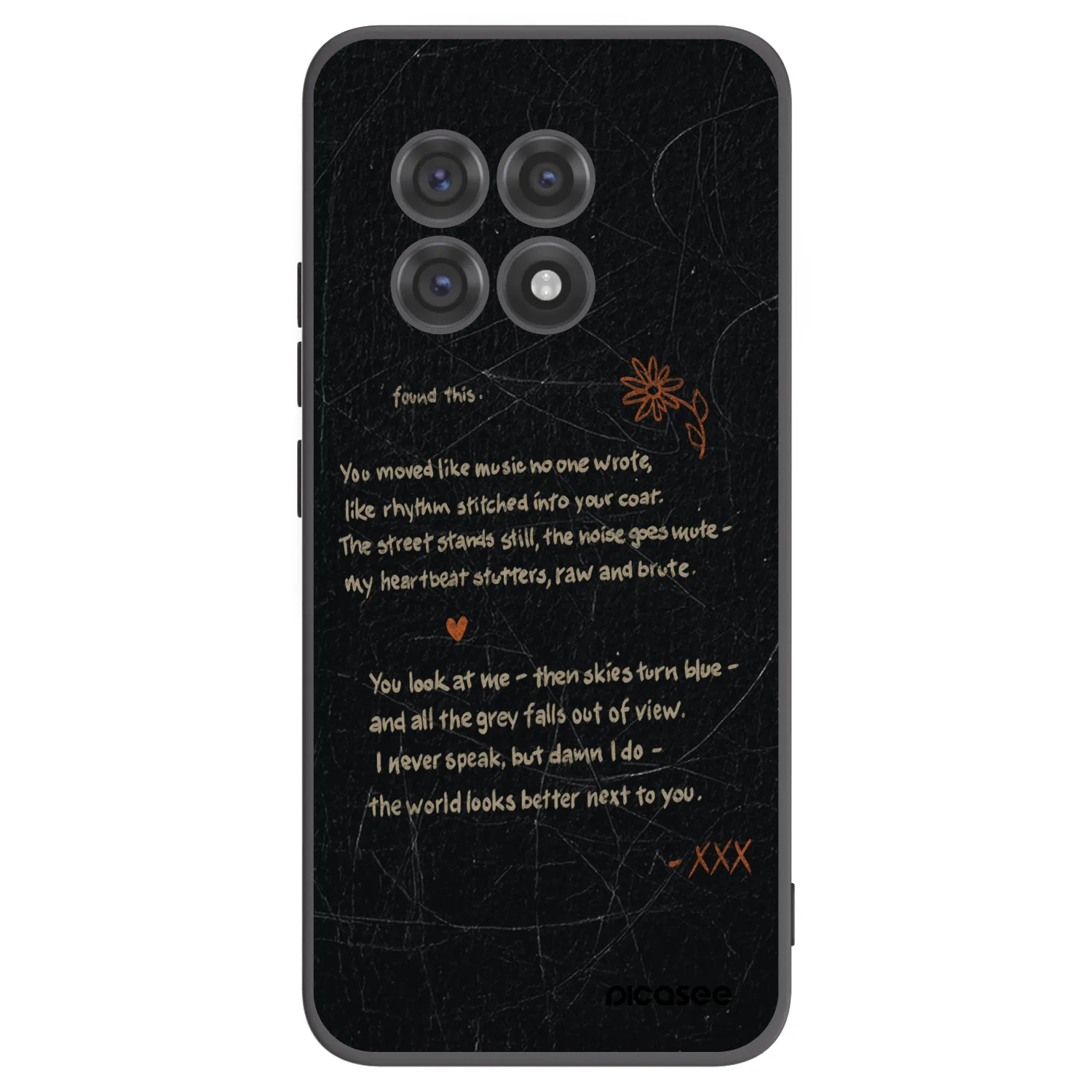 Picasee silikonový černý obal pro OnePlus 13R 5G - POET