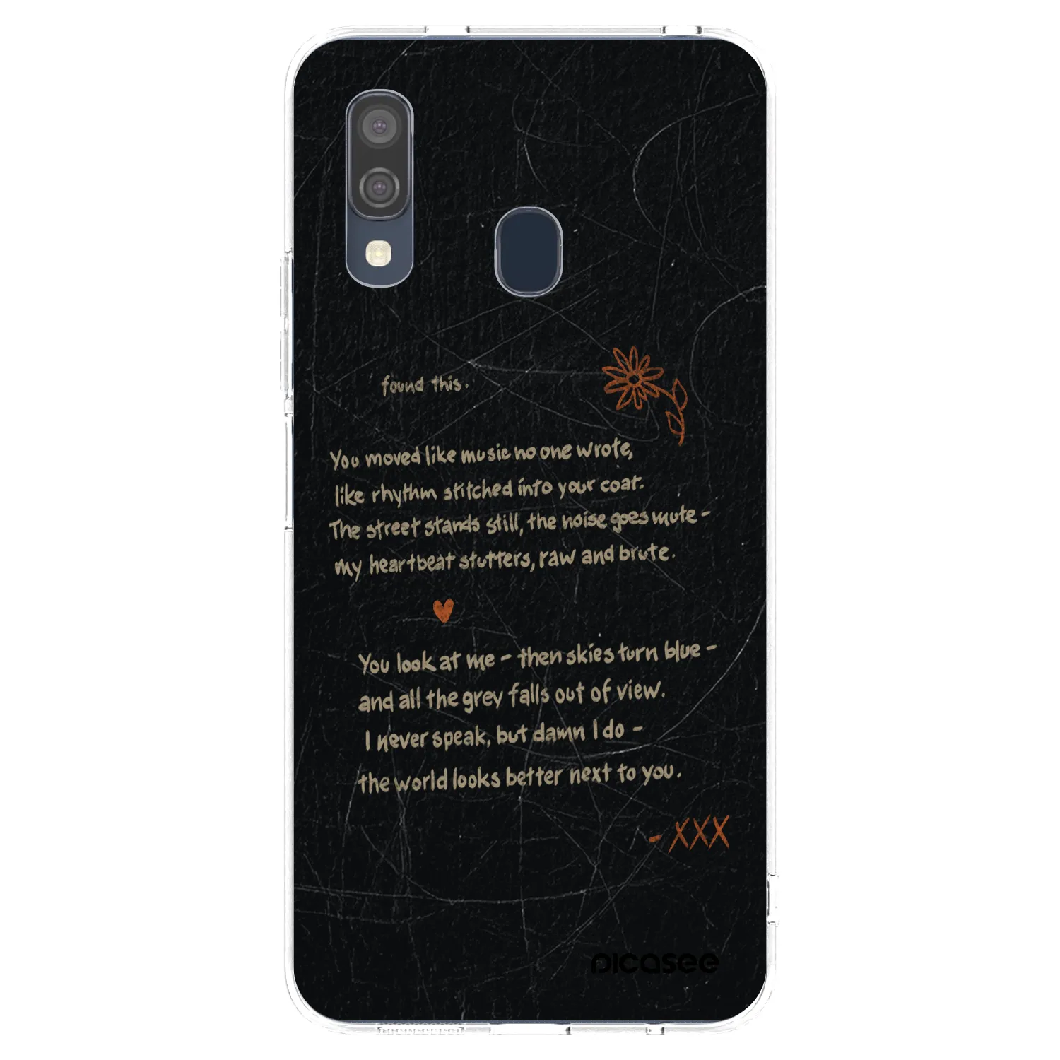 Picasee silikonový průhledný obal pro Samsung Galaxy A40 A405F - POET
