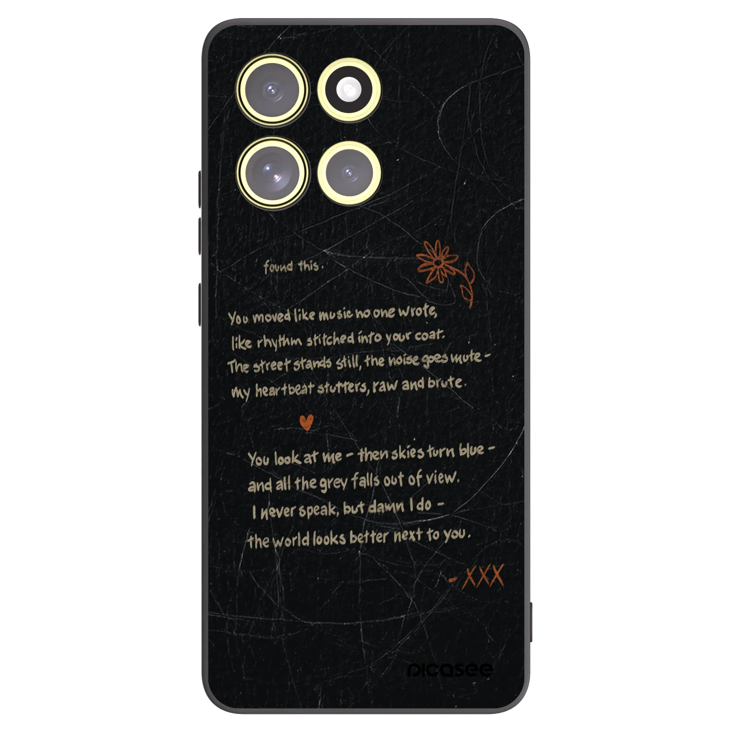Picasee silikonový černý obal pro Motorola Moto G86 Power 5G - POET
