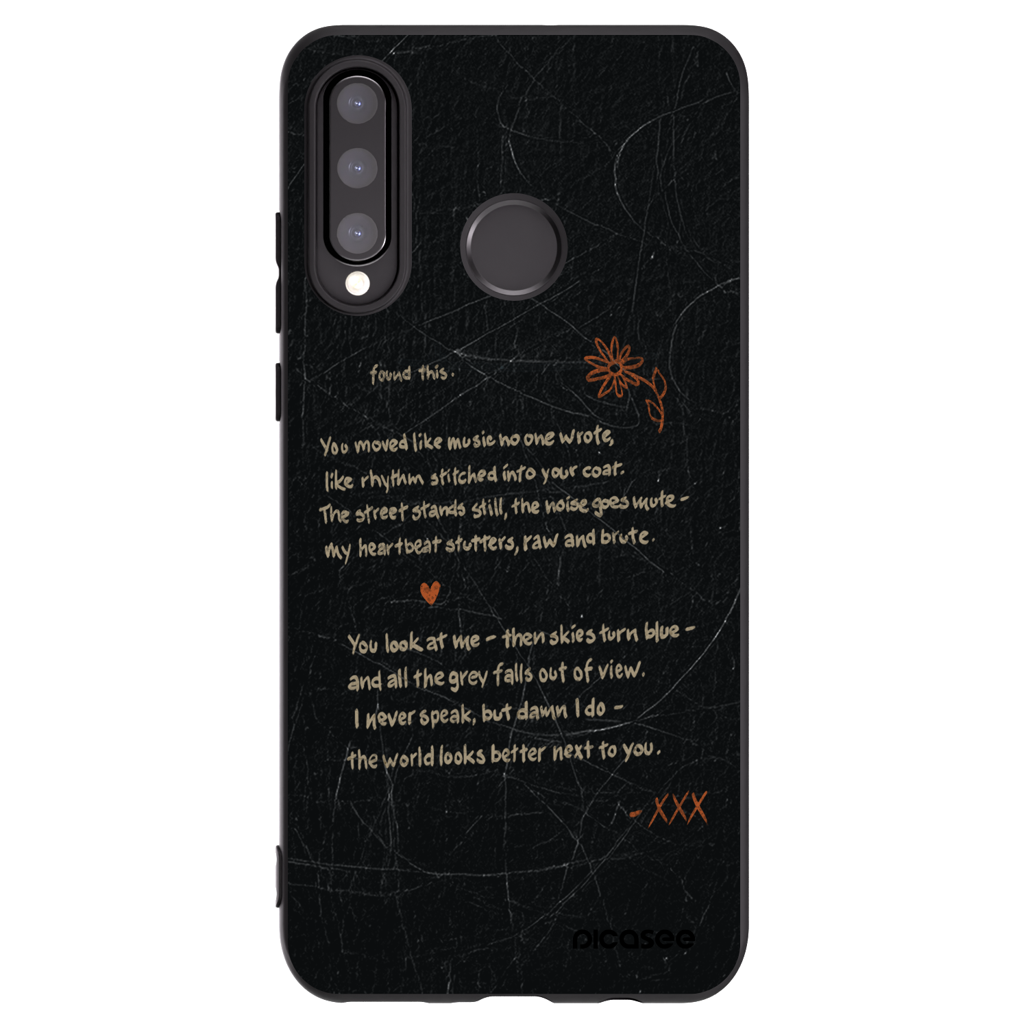 Picasee silikonový černý obal pro Huawei P30 Lite - POET