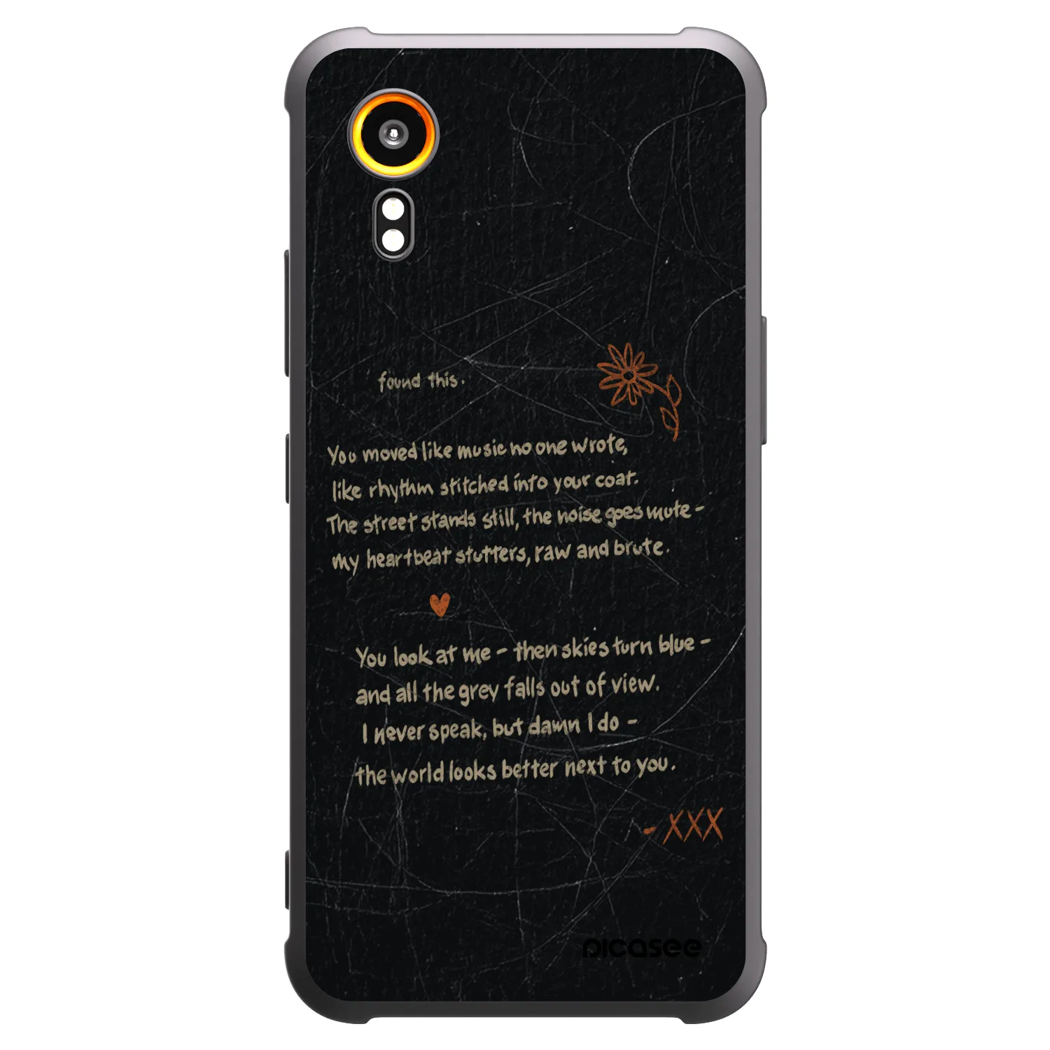 Picasee silikonový černý obal pro Samsung Galaxy Xcover 7 - POET