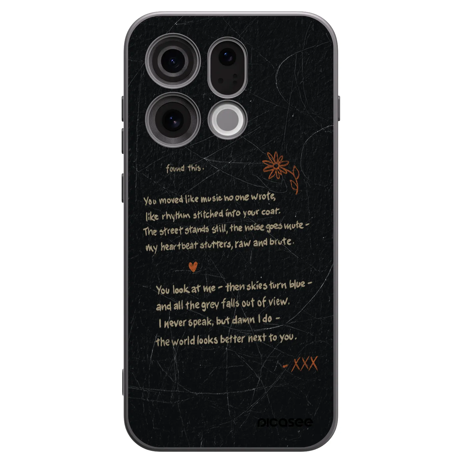 Picasee silikonový černý obal pro OPPO Find X9 - POET