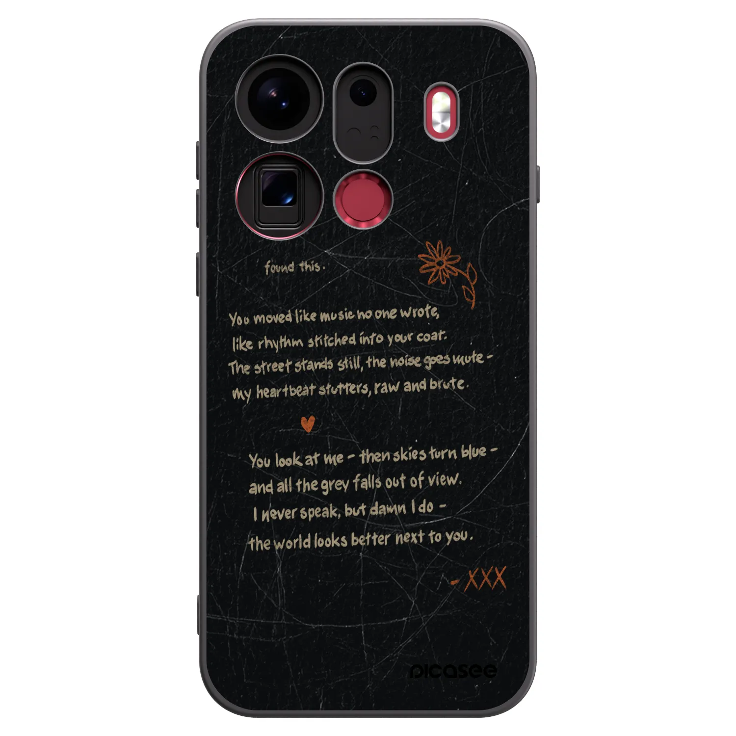 Picasee silikonový černý obal pro OPPO Find X9 Pro - POET