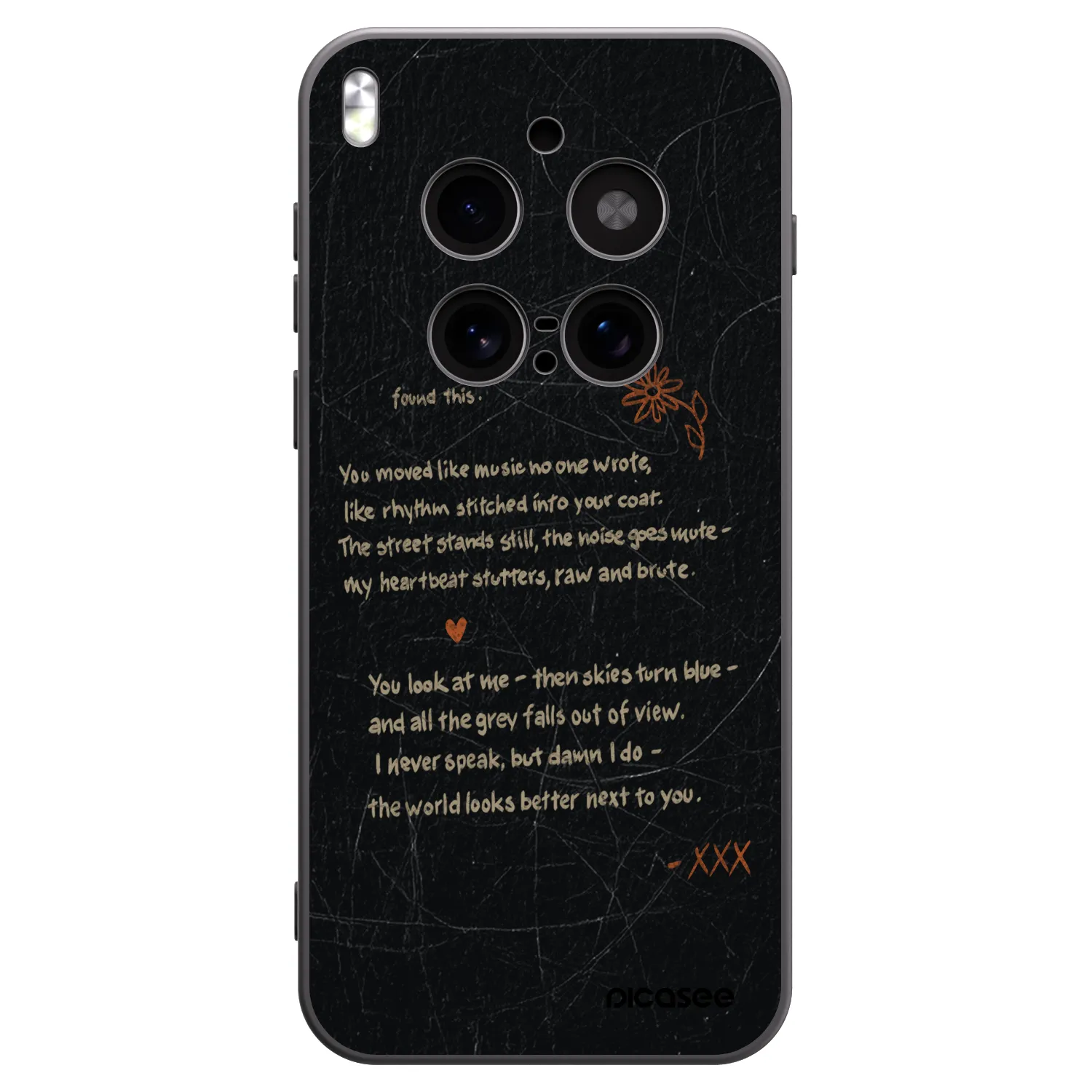 Picasee silikonový černý obal pro Vivo X300 Pro - POET