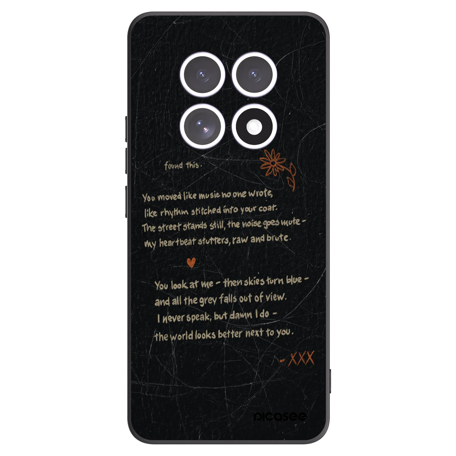 Picasee silikonový černý obal pro Xiaomi Redmi Note 15 5G - POET