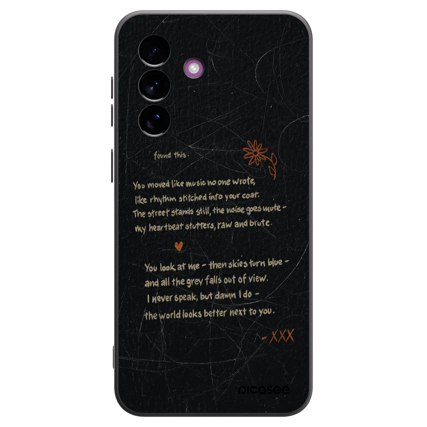 Picasee silikonový černý obal pro Samsung Galaxy A37 - POET