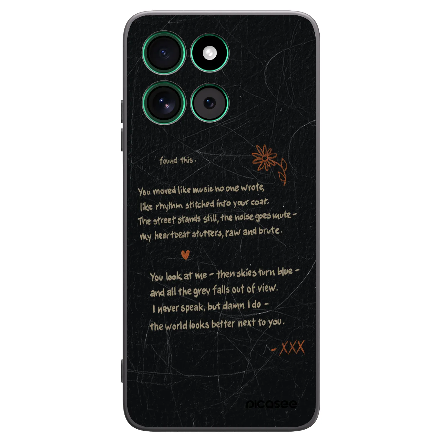 Picasee silikonový černý obal pro Motorola Moto G57 Power - POET