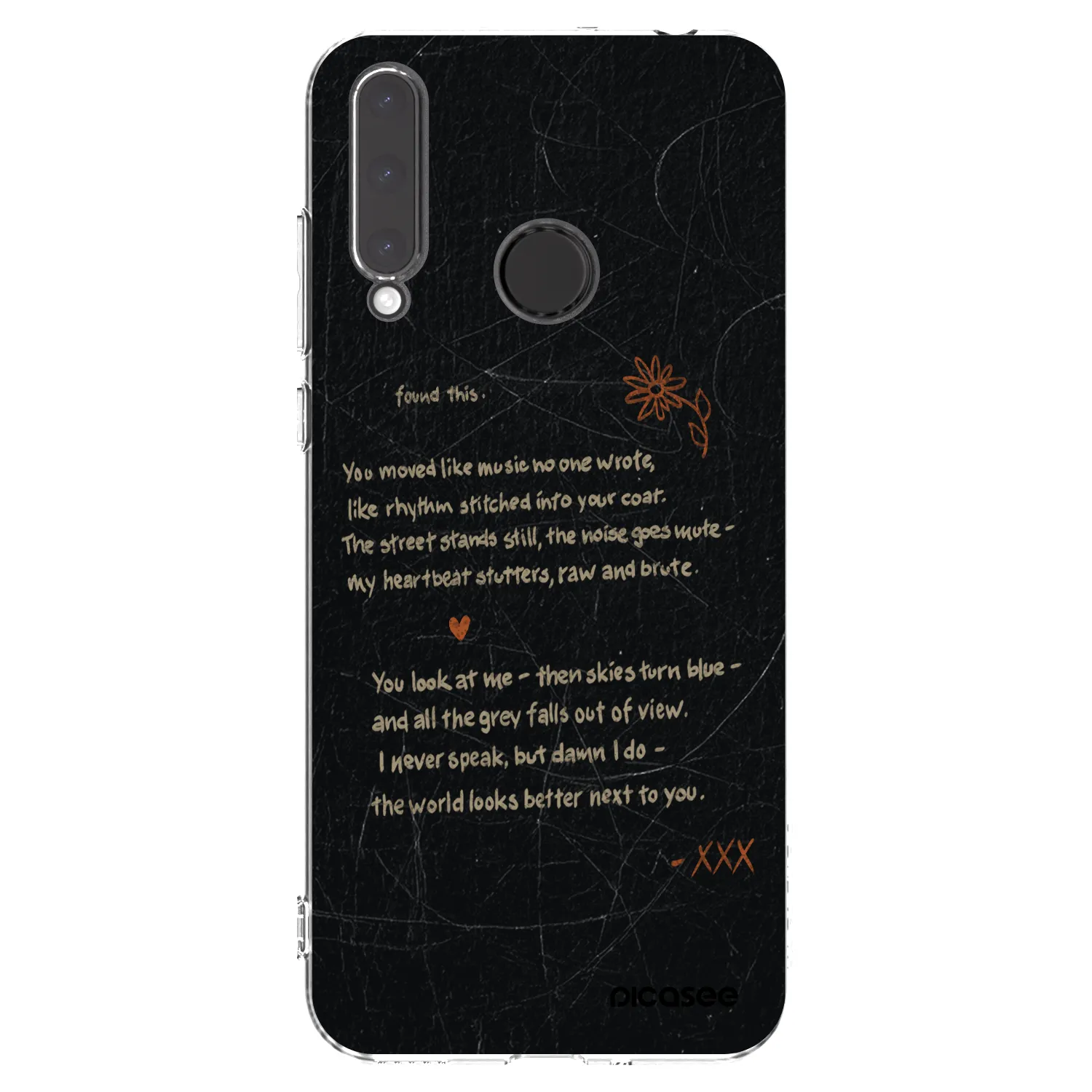 Picasee silikonový průhledný obal pro Honor 20 Lite - POET
