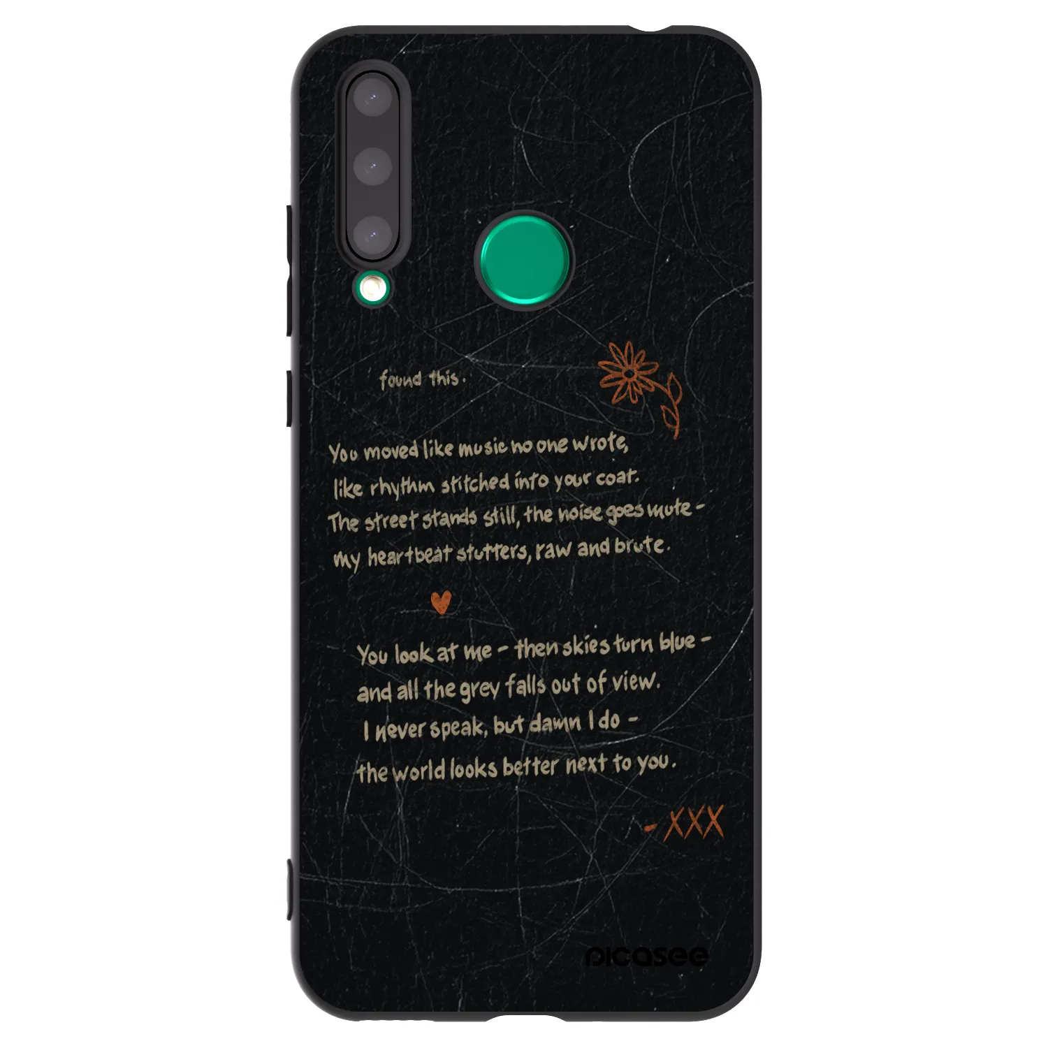 Picasee silikonový černý obal pro Honor 20 Lite - POET