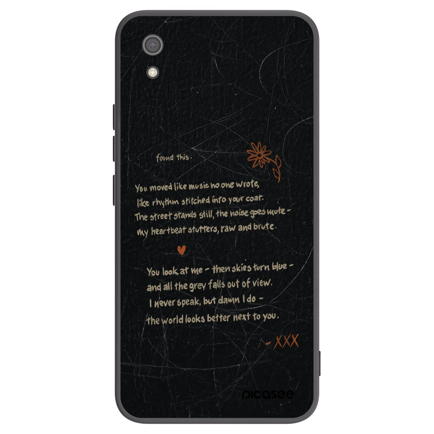 Picasee silikonový černý obal pro Xiaomi Redmi 7A - POET