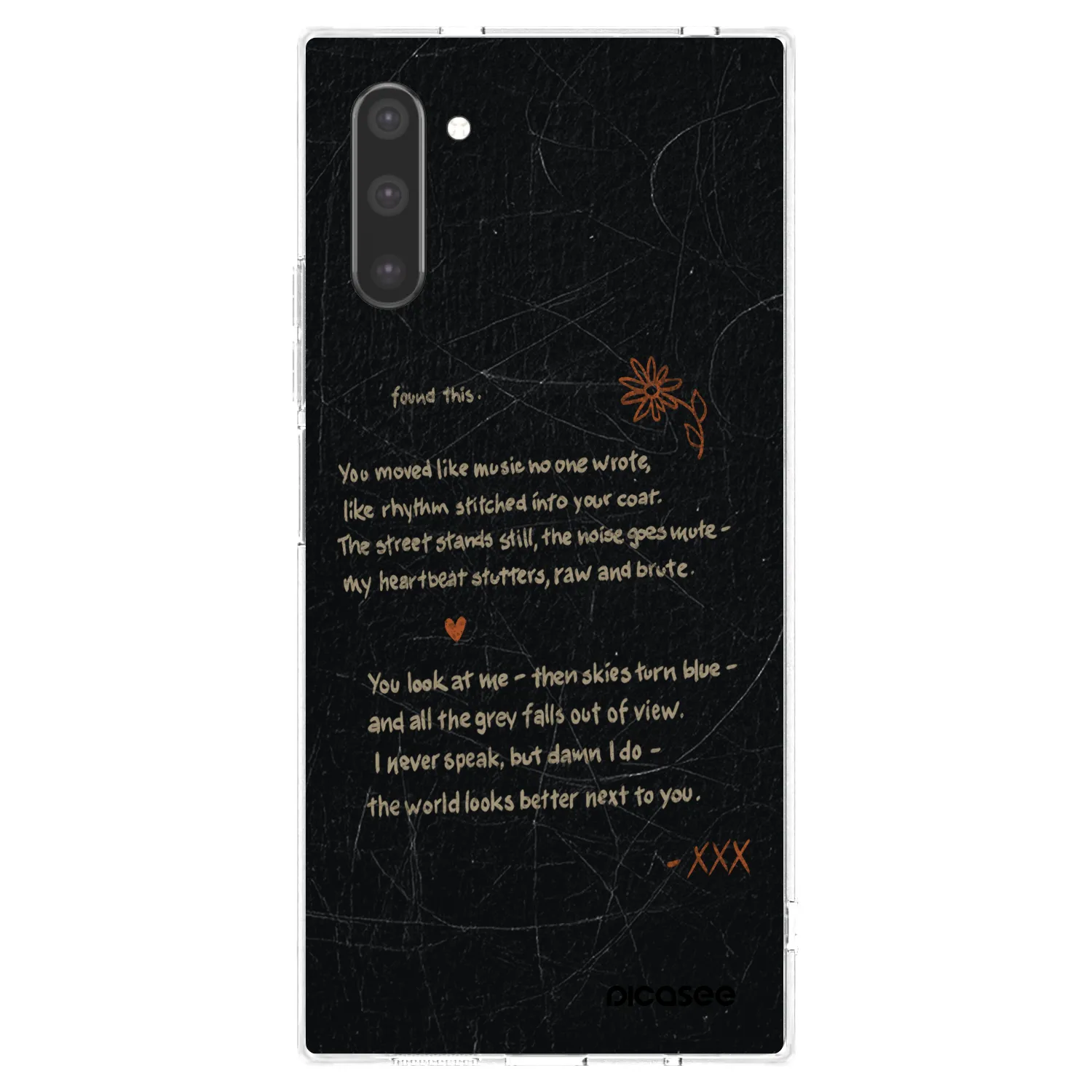 Picasee silikonový průhledný obal pro Samsung Galaxy Note 10 N970F - POET