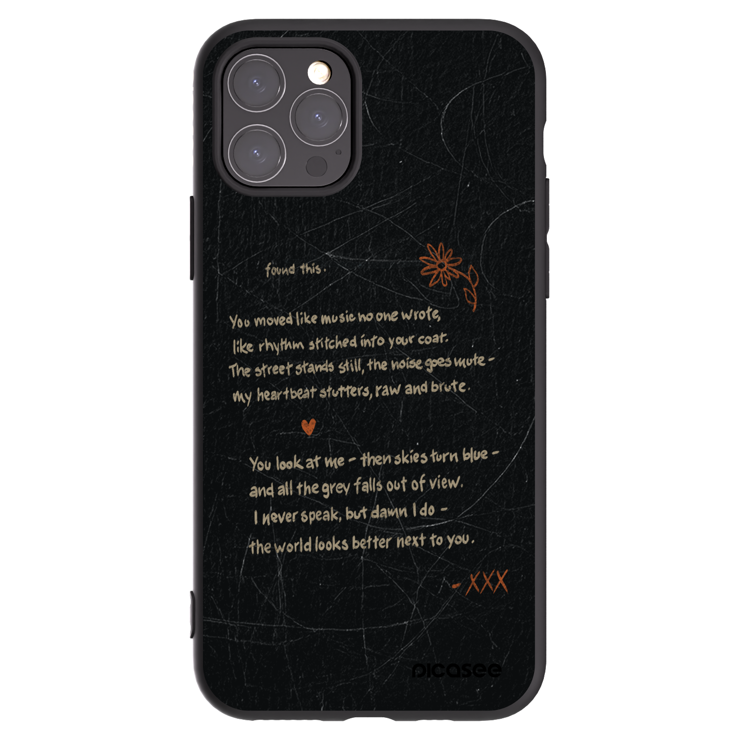 Picasee silikonový černý obal pro Apple iPhone 11 Pro - POET