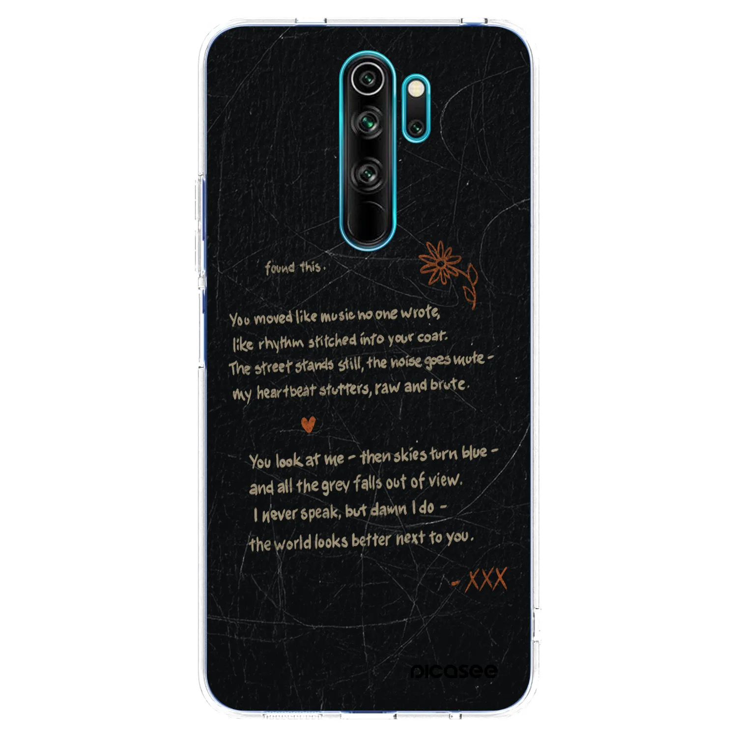 Picasee silikonový průhledný obal pro Xiaomi Redmi Note 8 Pro - POET
